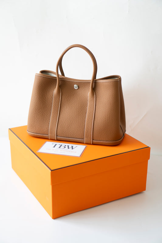 Garden Party 30 – Gold Negonda Leather with Gold Interior