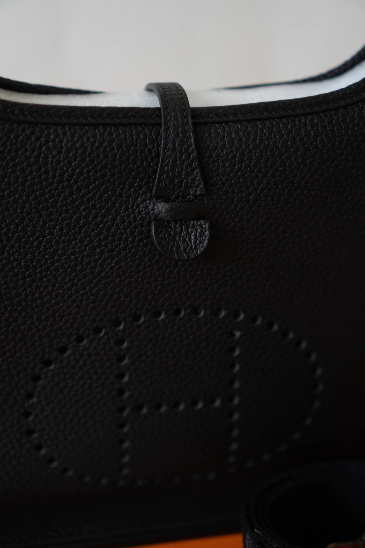 Evelyne 23 – Black Clemence Leather with Palladium Hardware