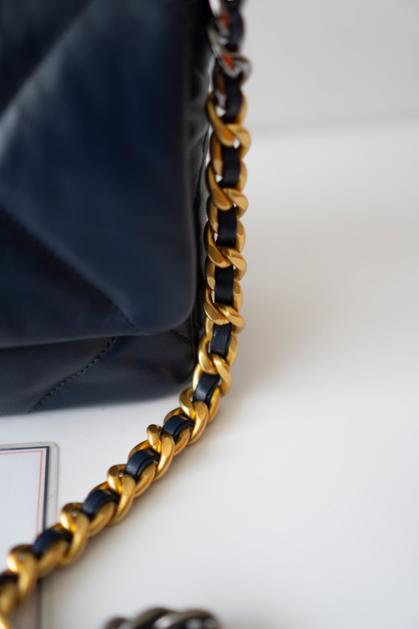C19 Small – Navy Blue Lambskin with Mixed Metal Hardware