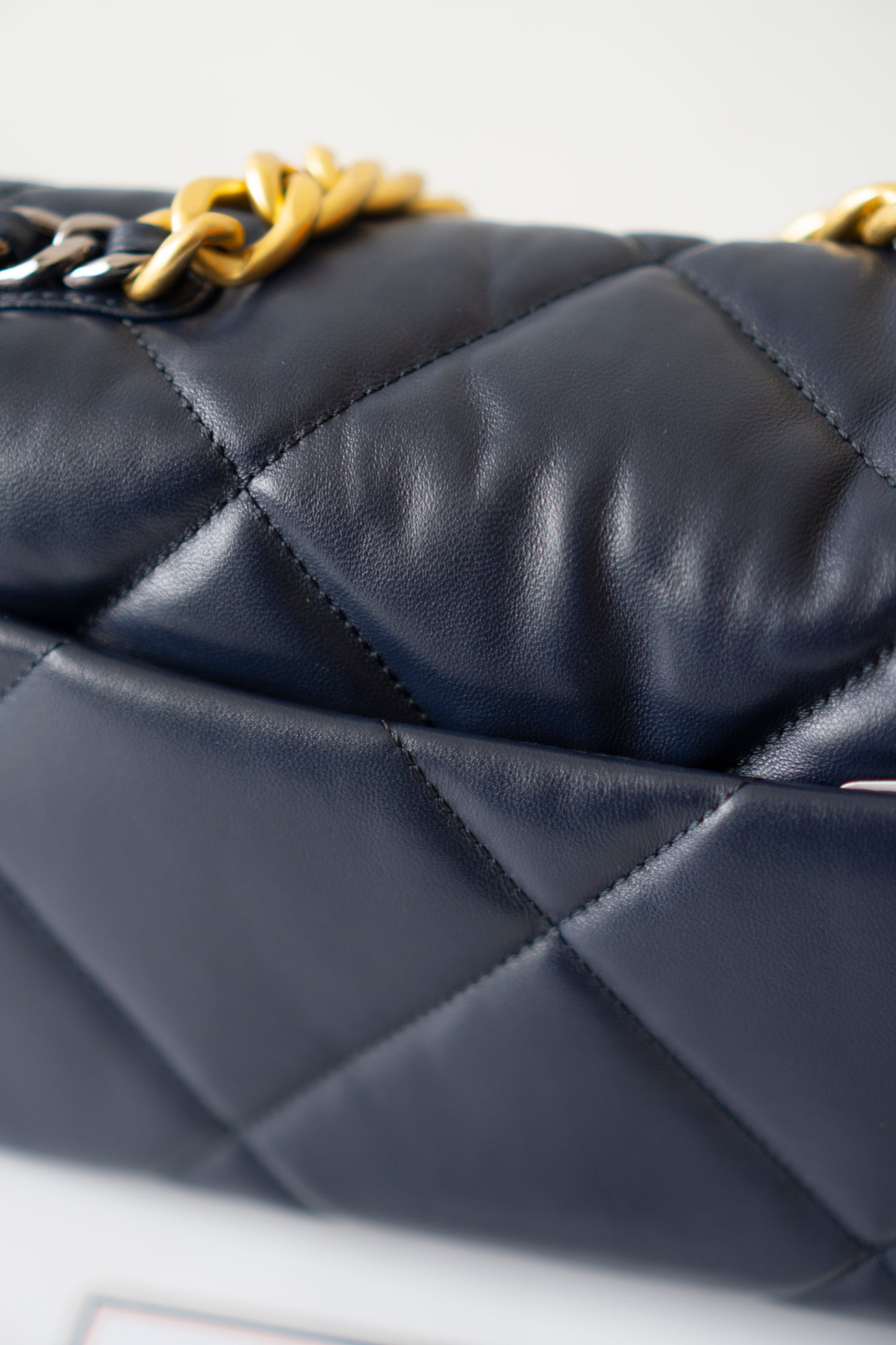 C19 Small – Navy Blue Lambskin with Mixed Metal Hardware