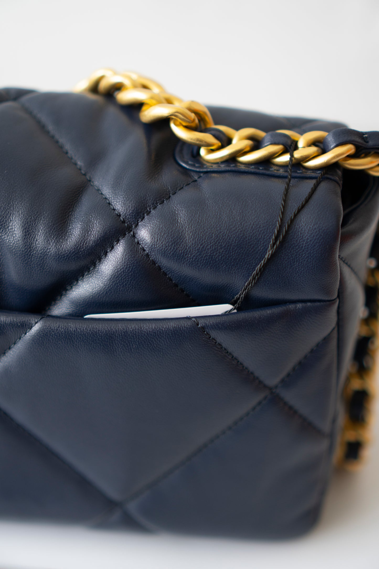 C19 Small – Navy Blue Lambskin with Mixed Metal Hardware