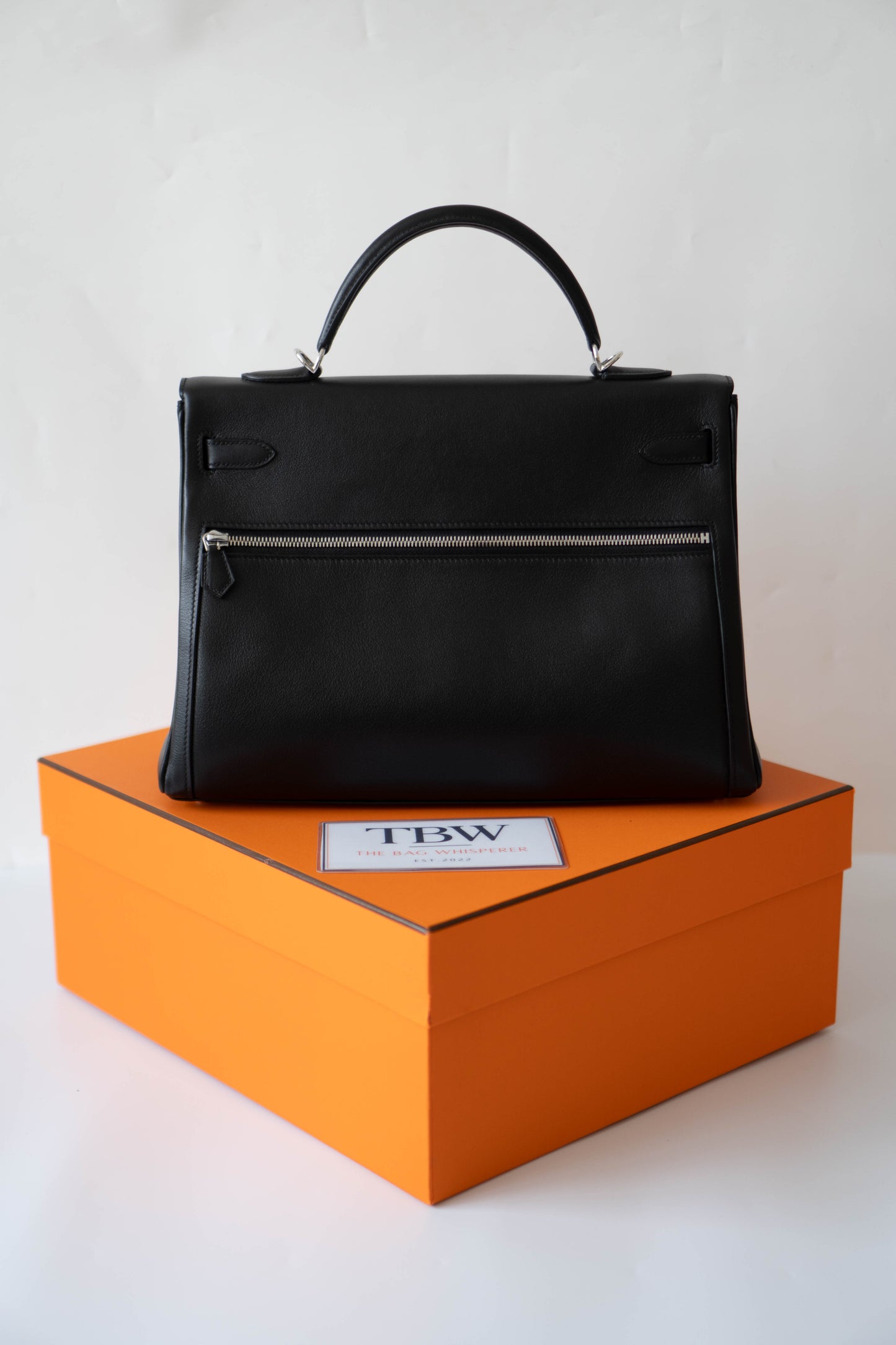 KL Lakis 35 – Black Swift Leather with Palladium Hardware