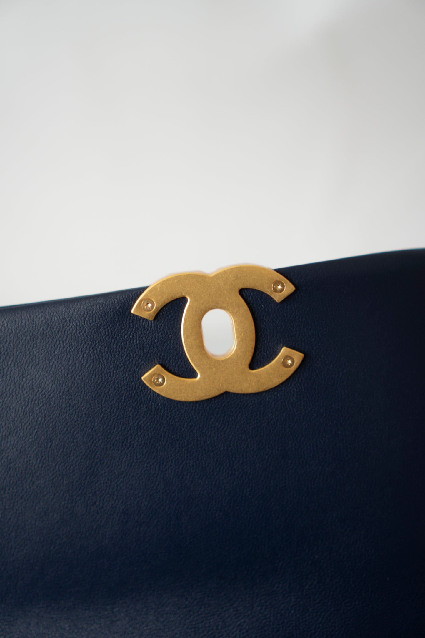 C19 Small – Navy Blue Lambskin with Mixed Metal Hardware