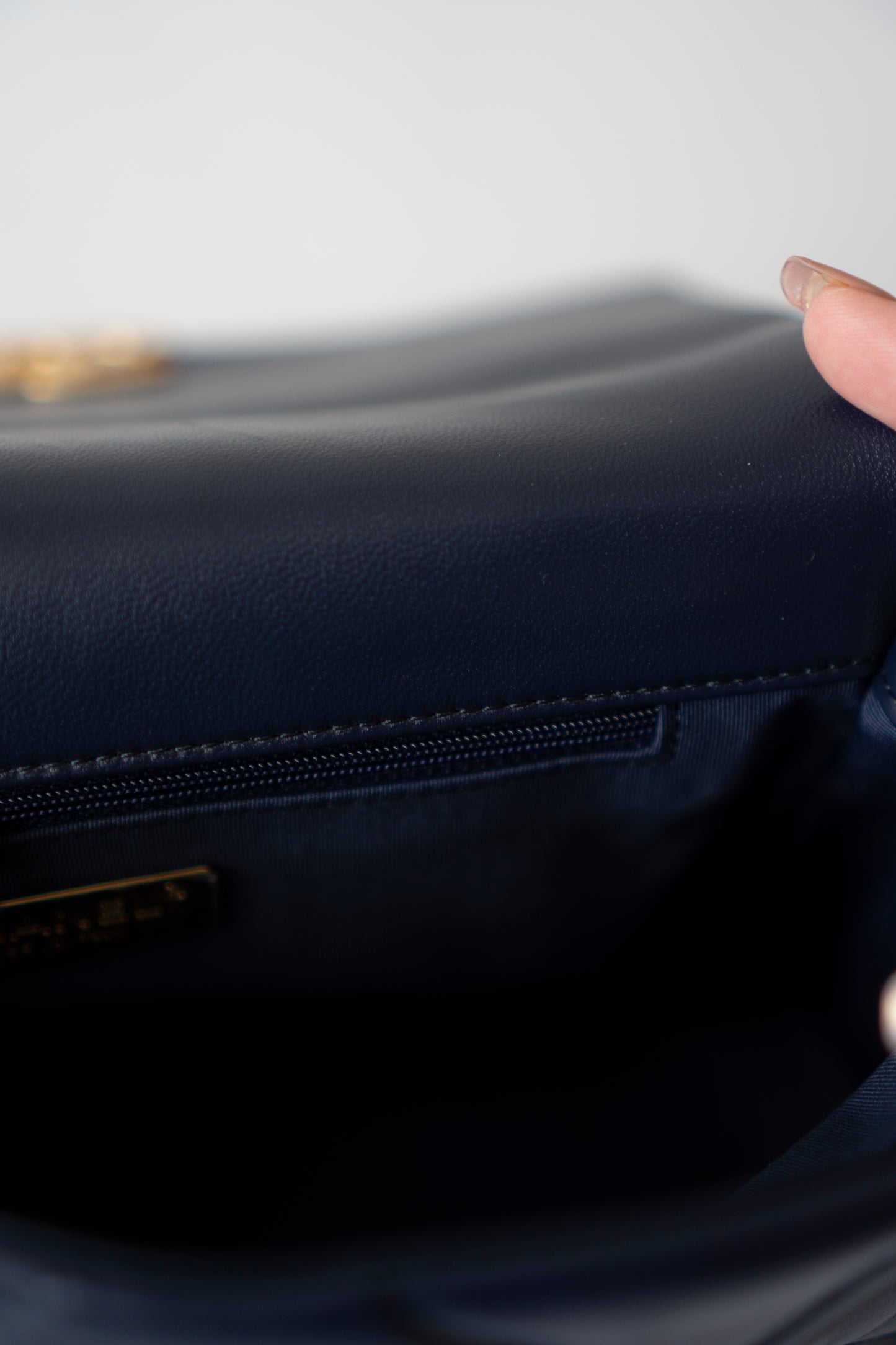 C19 Small – Navy Blue Lambskin with Mixed Metal Hardware