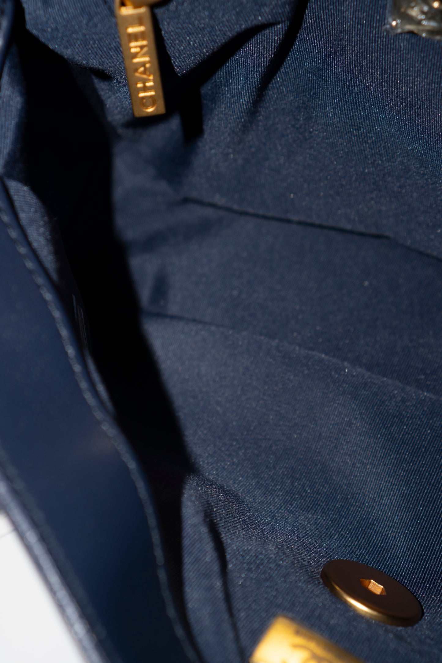 C19 Small – Navy Blue Lambskin with Mixed Metal Hardware
