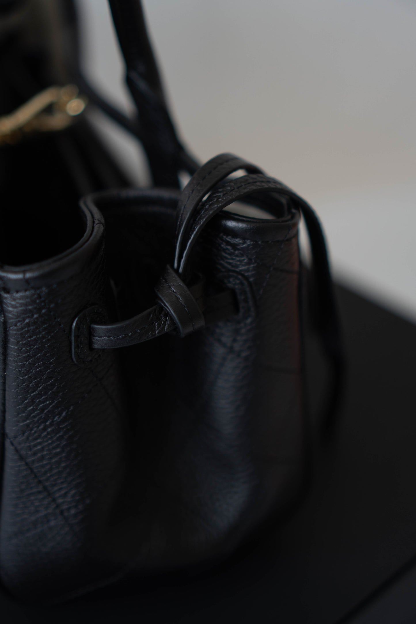 26S Shopping Tote East-West – Black Caviar Leather with Gold Hardware