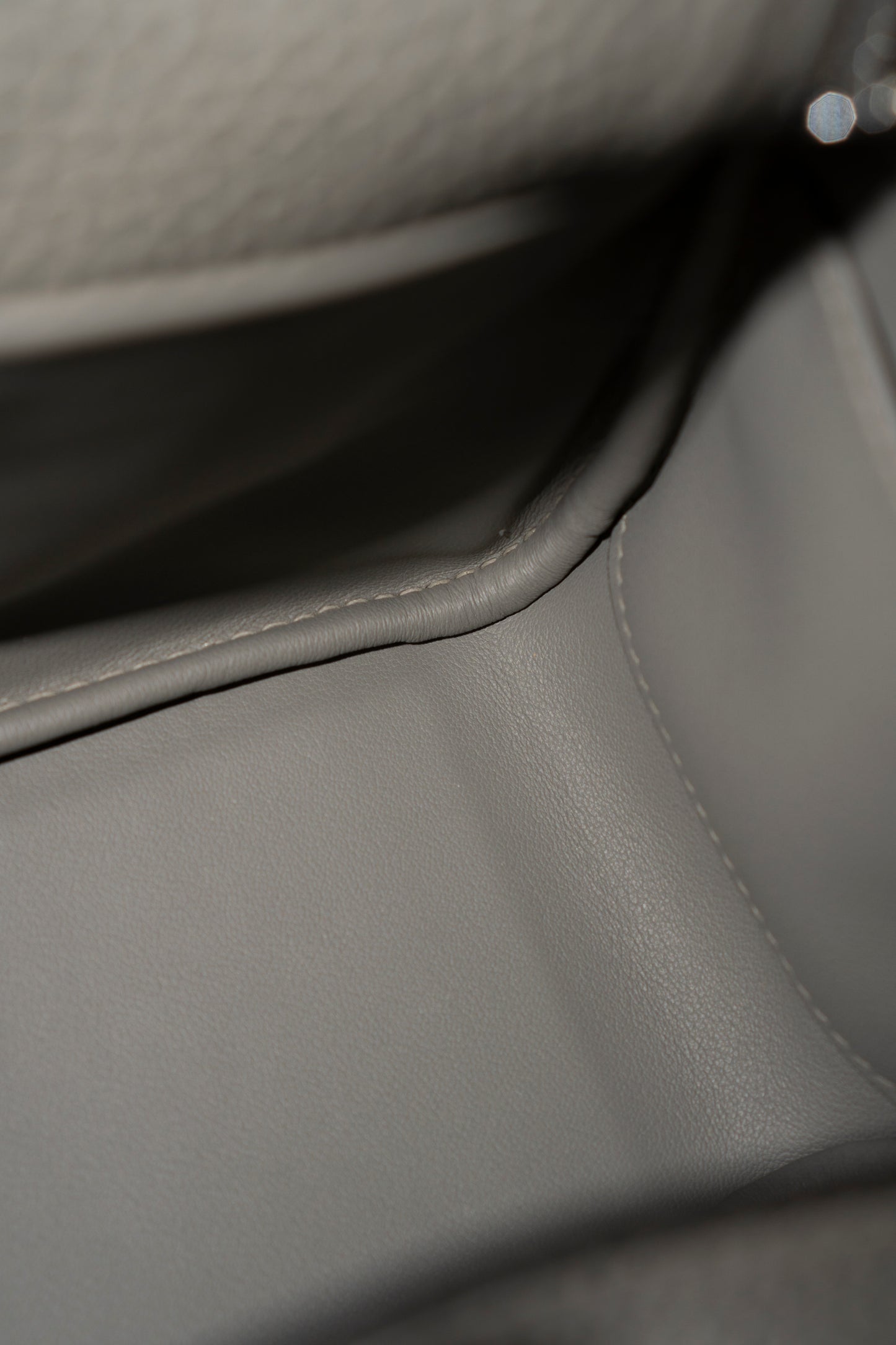 Mini Lindy – Gris Meyer Clemence Leather with Palladium Hardware