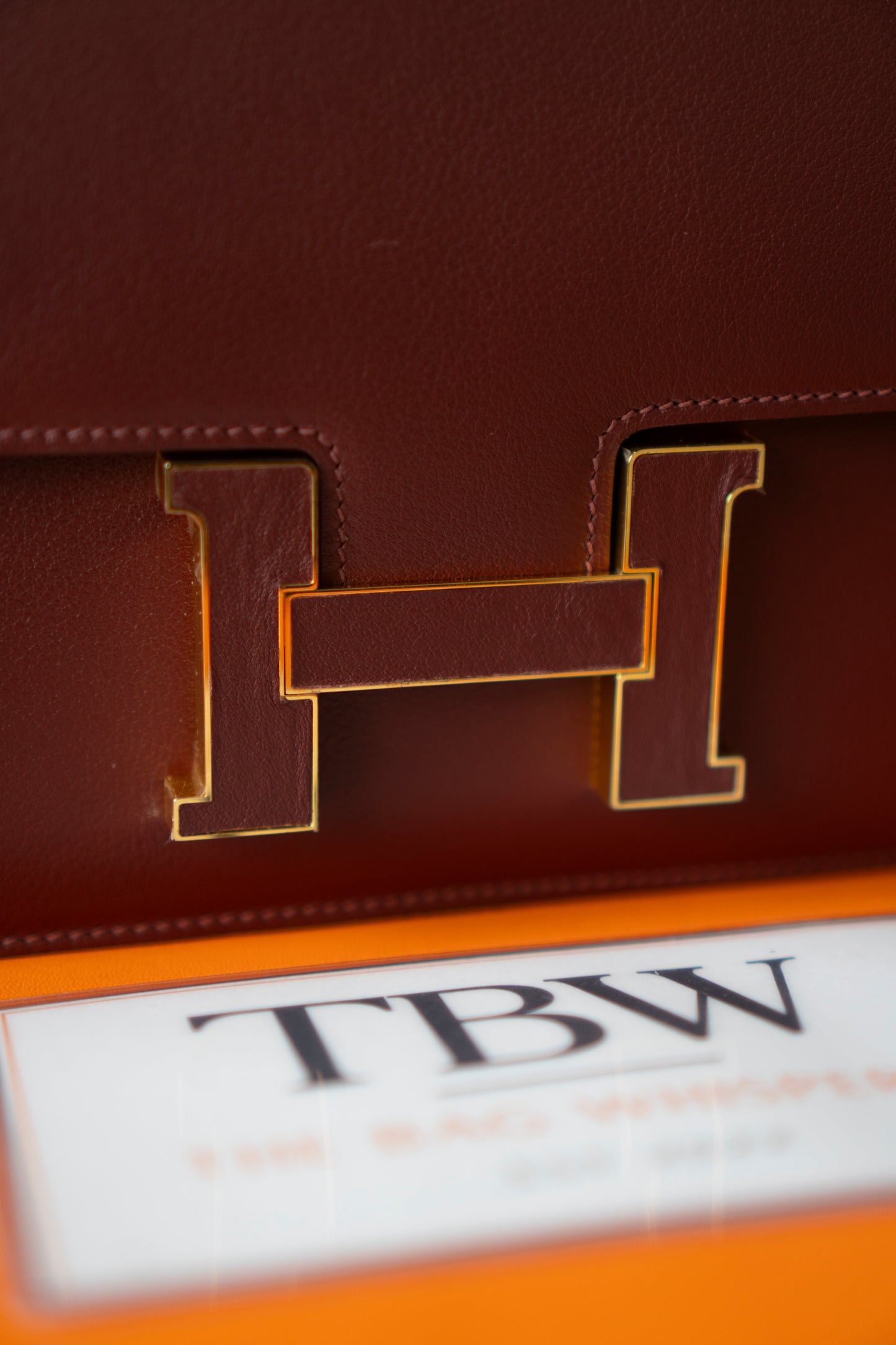 Constanc 24 – Rouge H Evercolor Leather with Gold Hardware (Leather-Covered H Clasp)