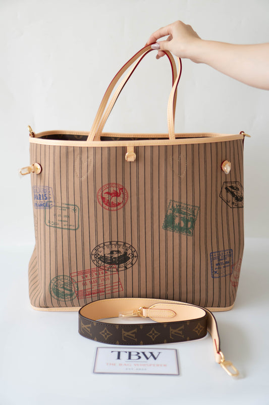 Neverfull Bandoulière Inside Out GM – Monogram Canvas with Natural Leather Trim