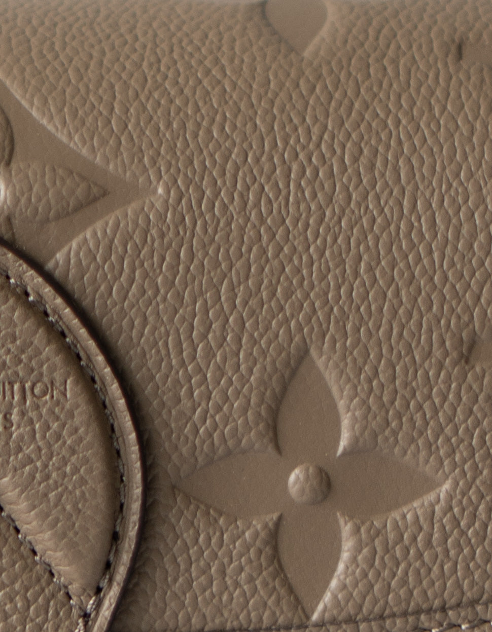 Diane Monogram Empreinte – Tourterelle / Taupe Grained Leather with Gold Hardware