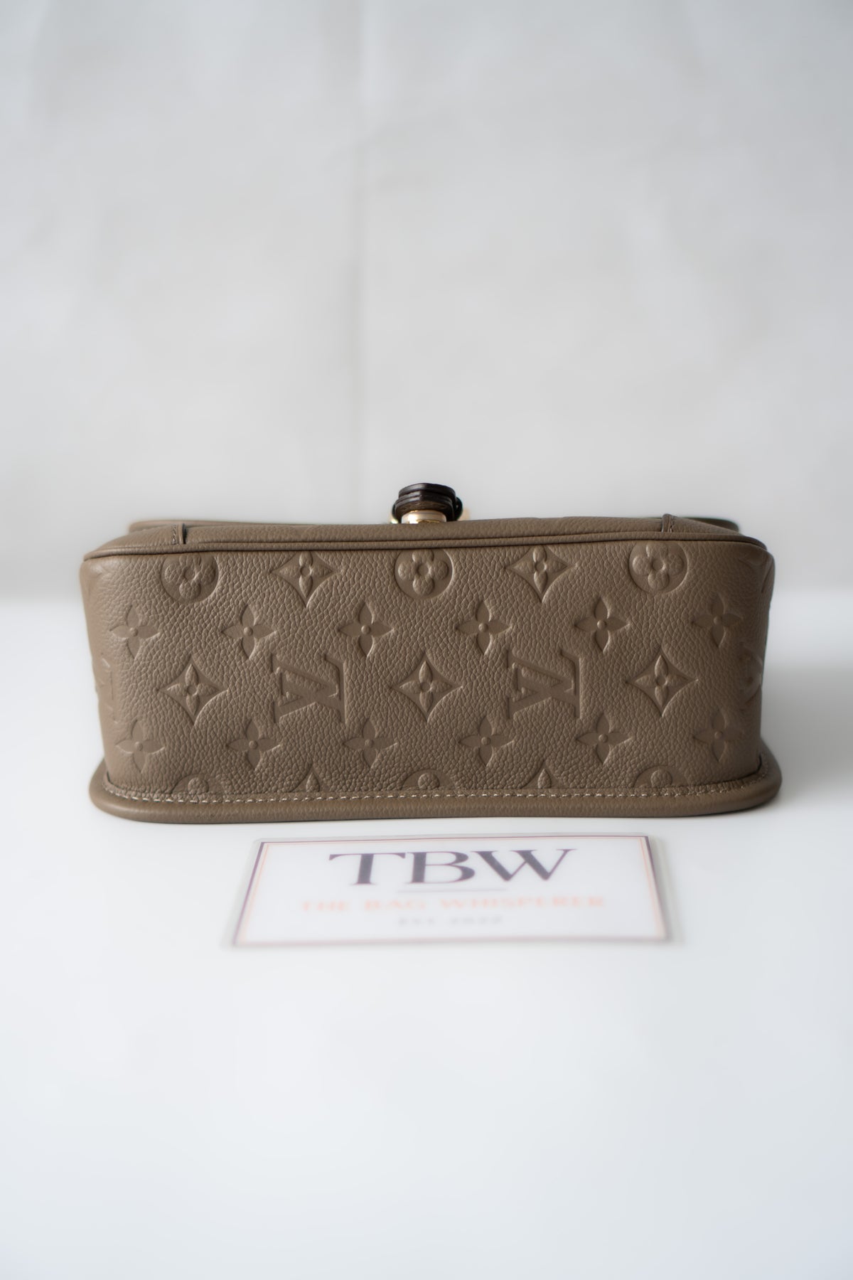 Diane Monogram Empreinte – Tourterelle / Taupe Grained Leather with Gold Hardware