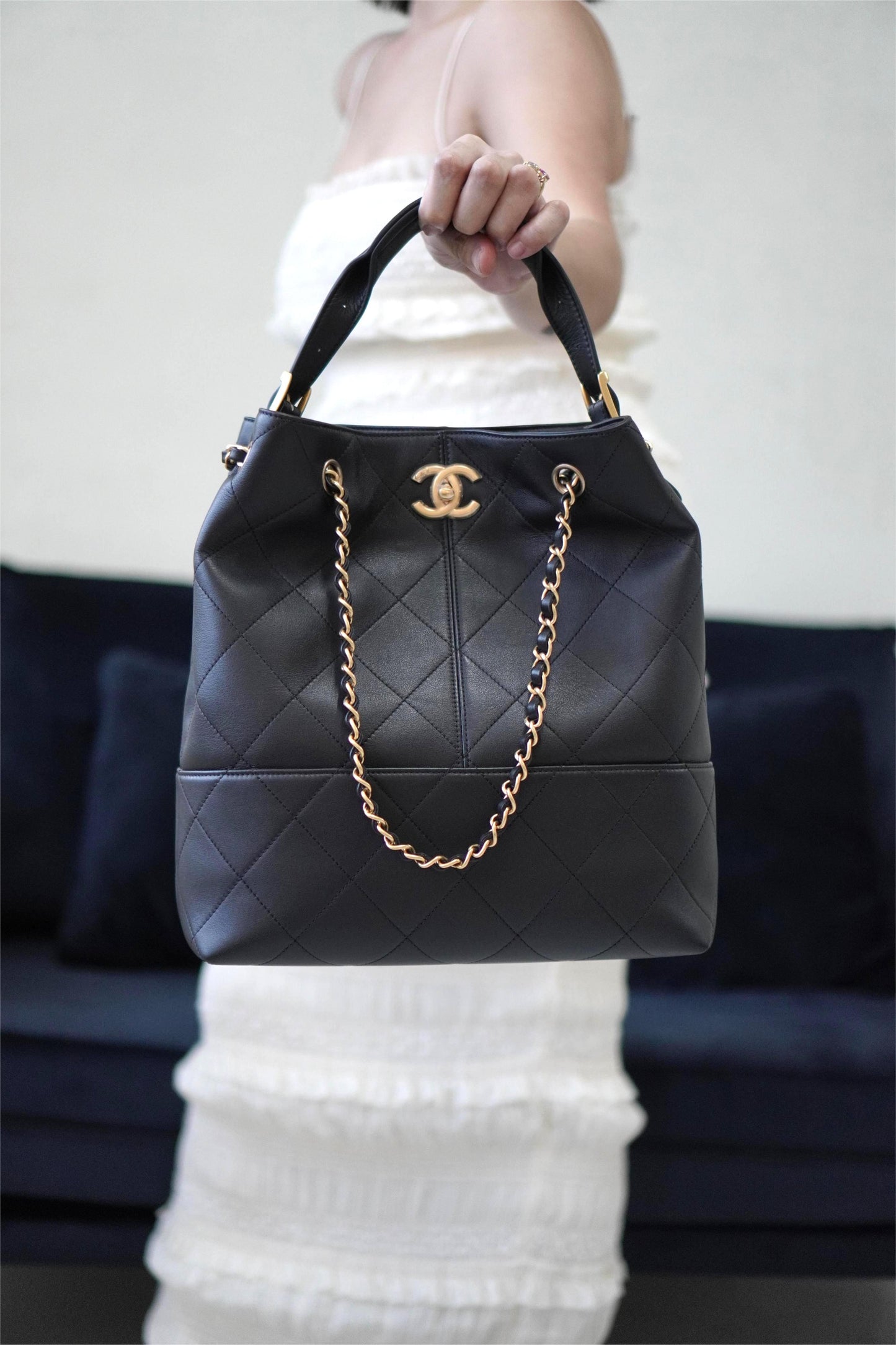 25A Shopping Tote in Durable Lambskin