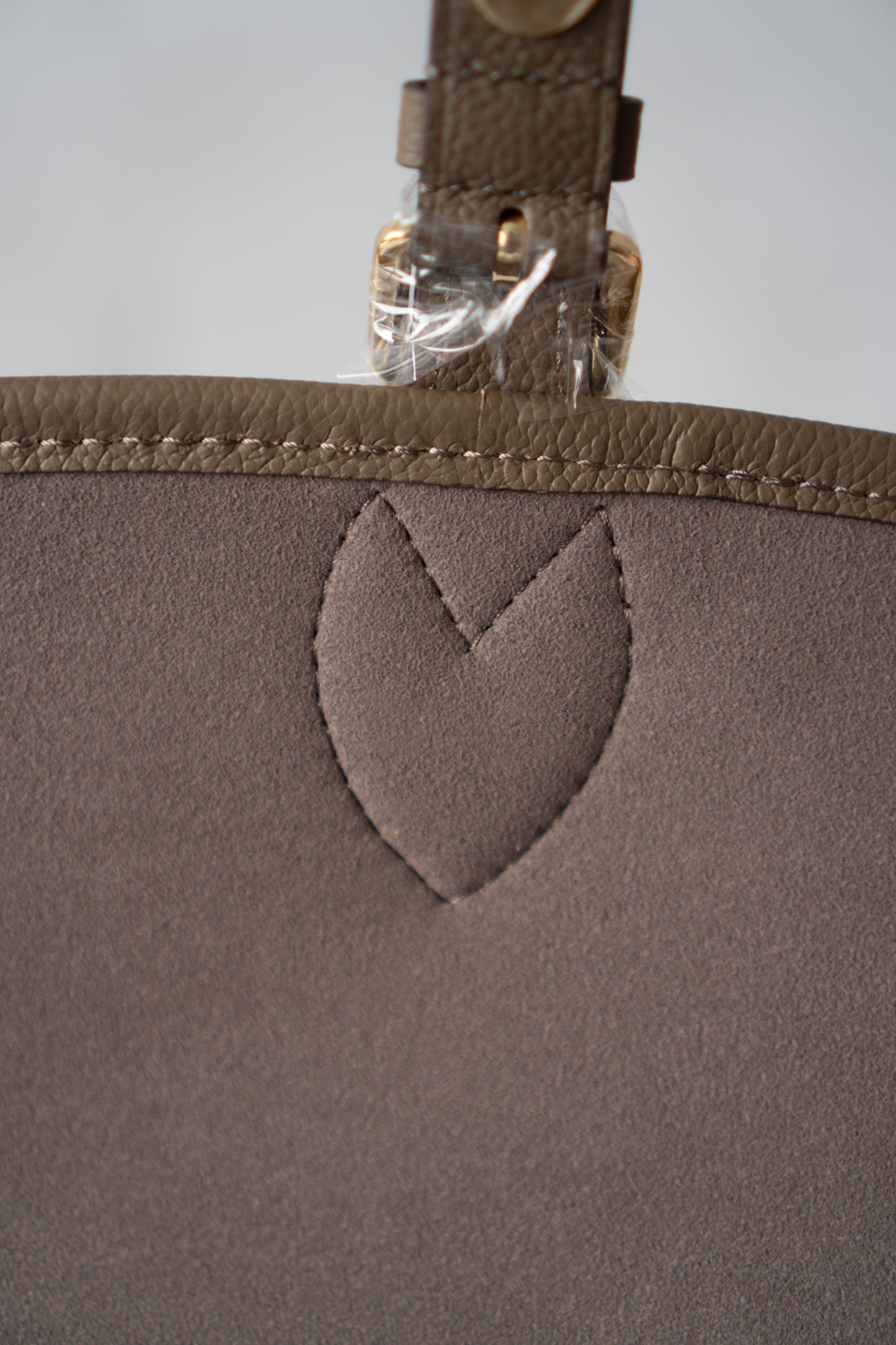 Diane Monogram Empreinte – Tourterelle / Taupe Grained Leather with Gold Hardware