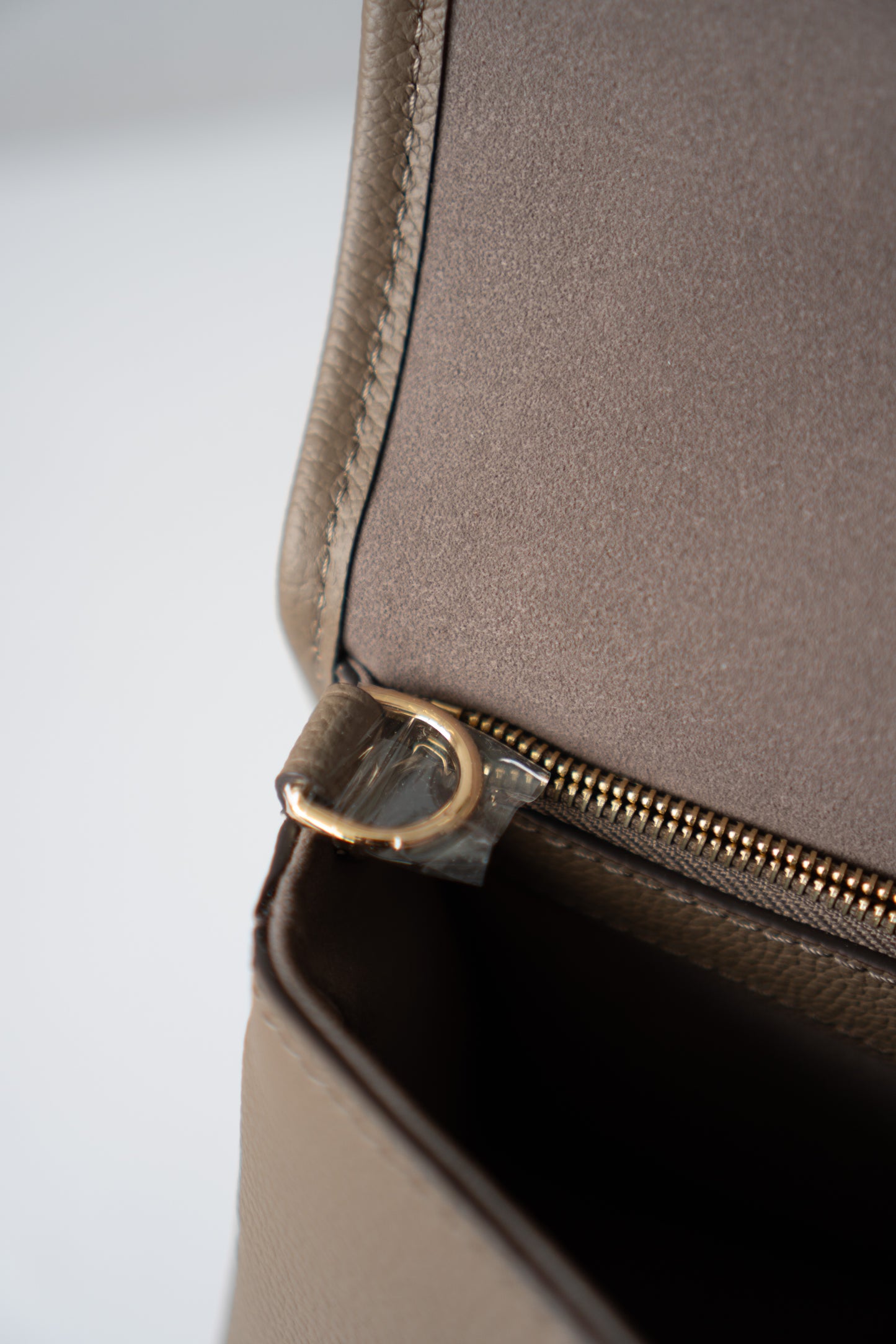 Diane Monogram Empreinte – Tourterelle / Taupe Grained Leather with Gold Hardware