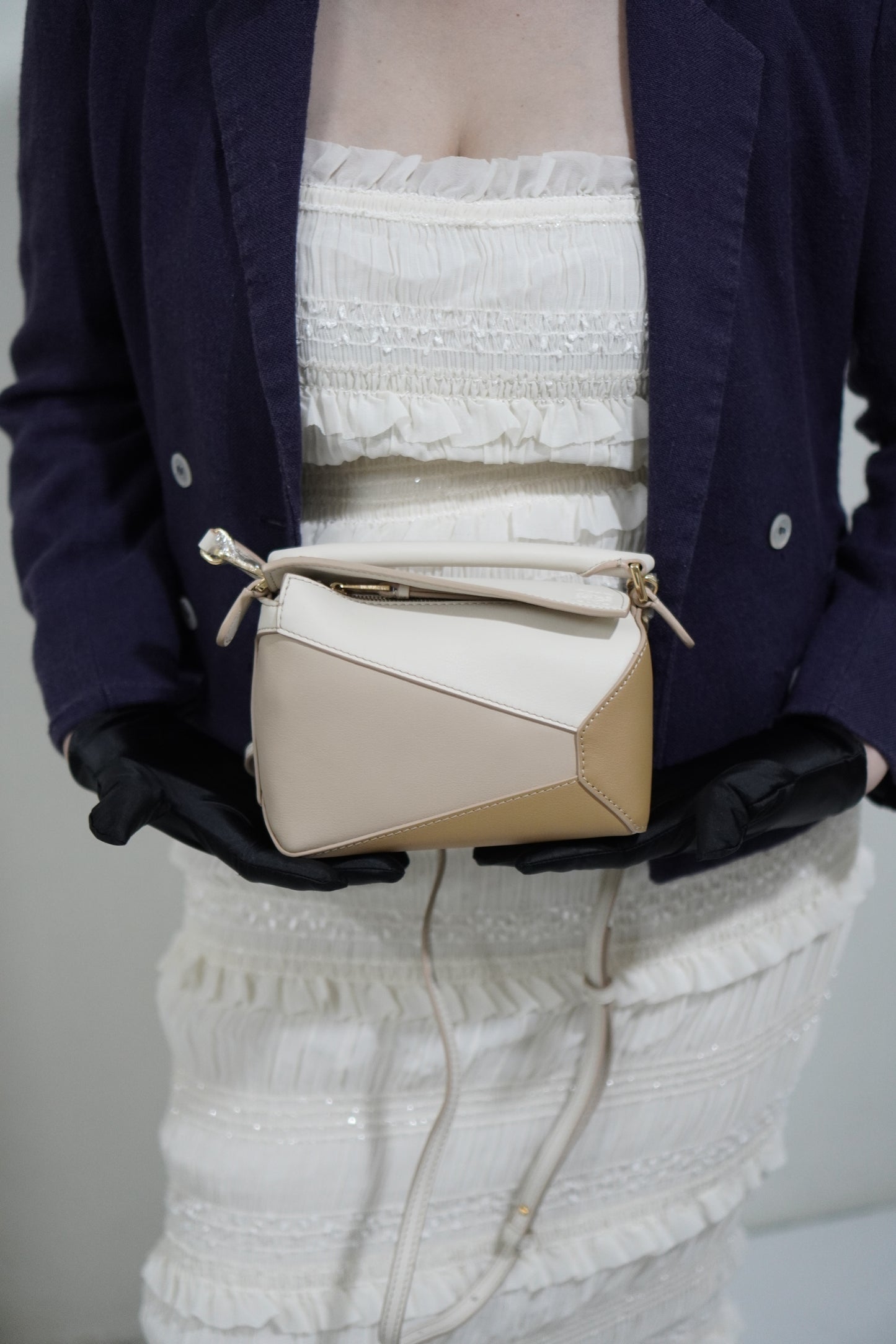 Puzzle Edge Mini in Calfskin