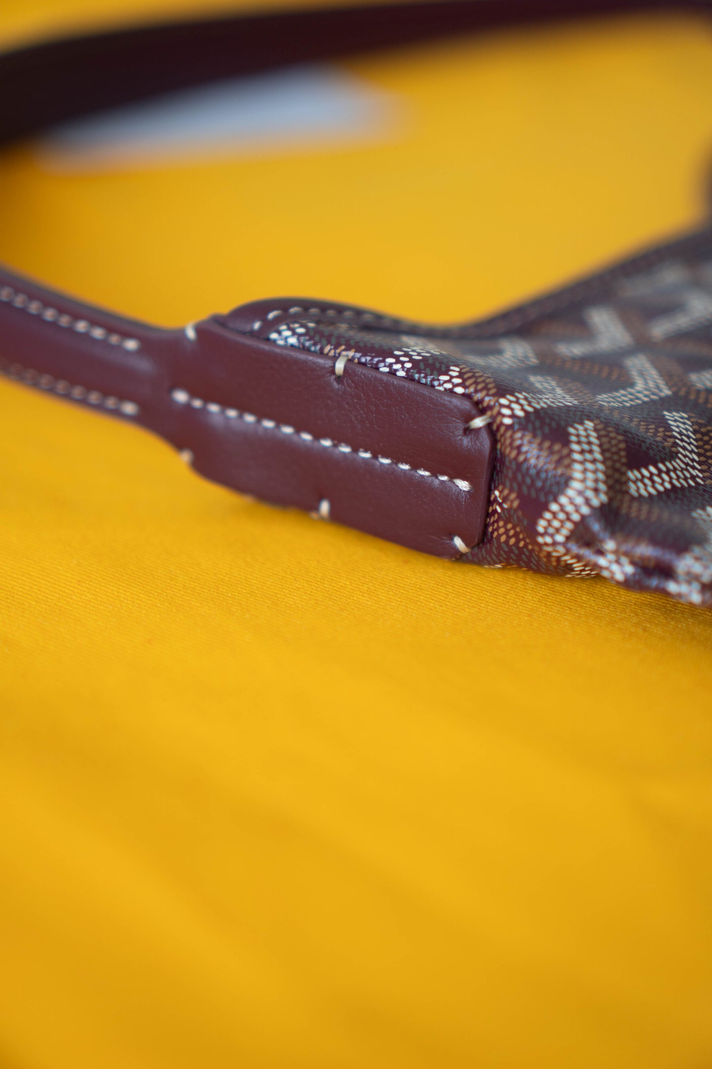 Boheme Hobo Bag – Burgundy Monogram Canvas with Leather Trim