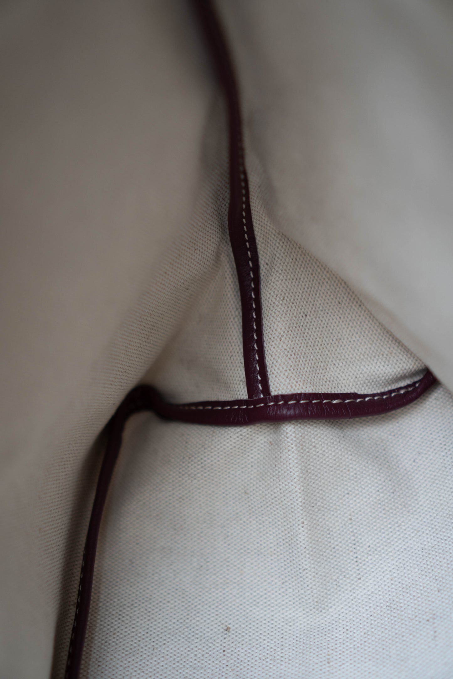 Boheme Hobo Bag – Burgundy Monogram Canvas with Leather Trim