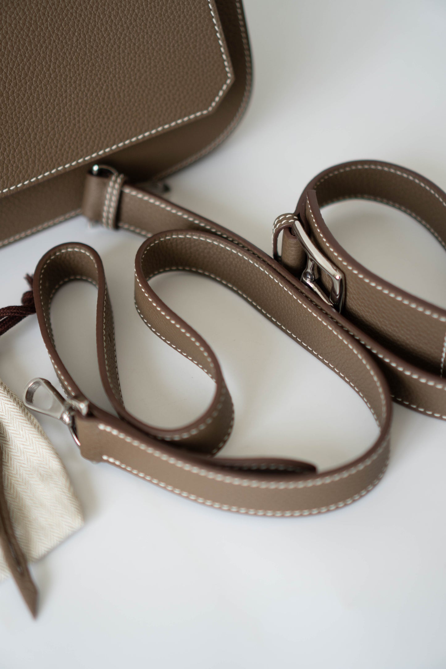 Jypsiere Bag – Etoupe Togo Leather with Palladium Hardware