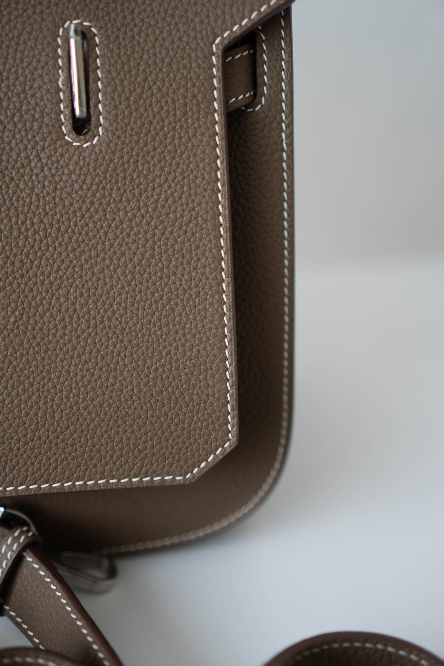 Jypsiere Bag – Etoupe Togo Leather with Palladium Hardware