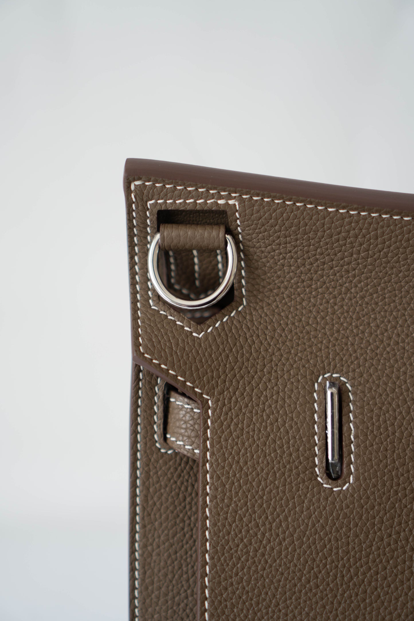 Jypsiere Bag – Etoupe Togo Leather with Palladium Hardware