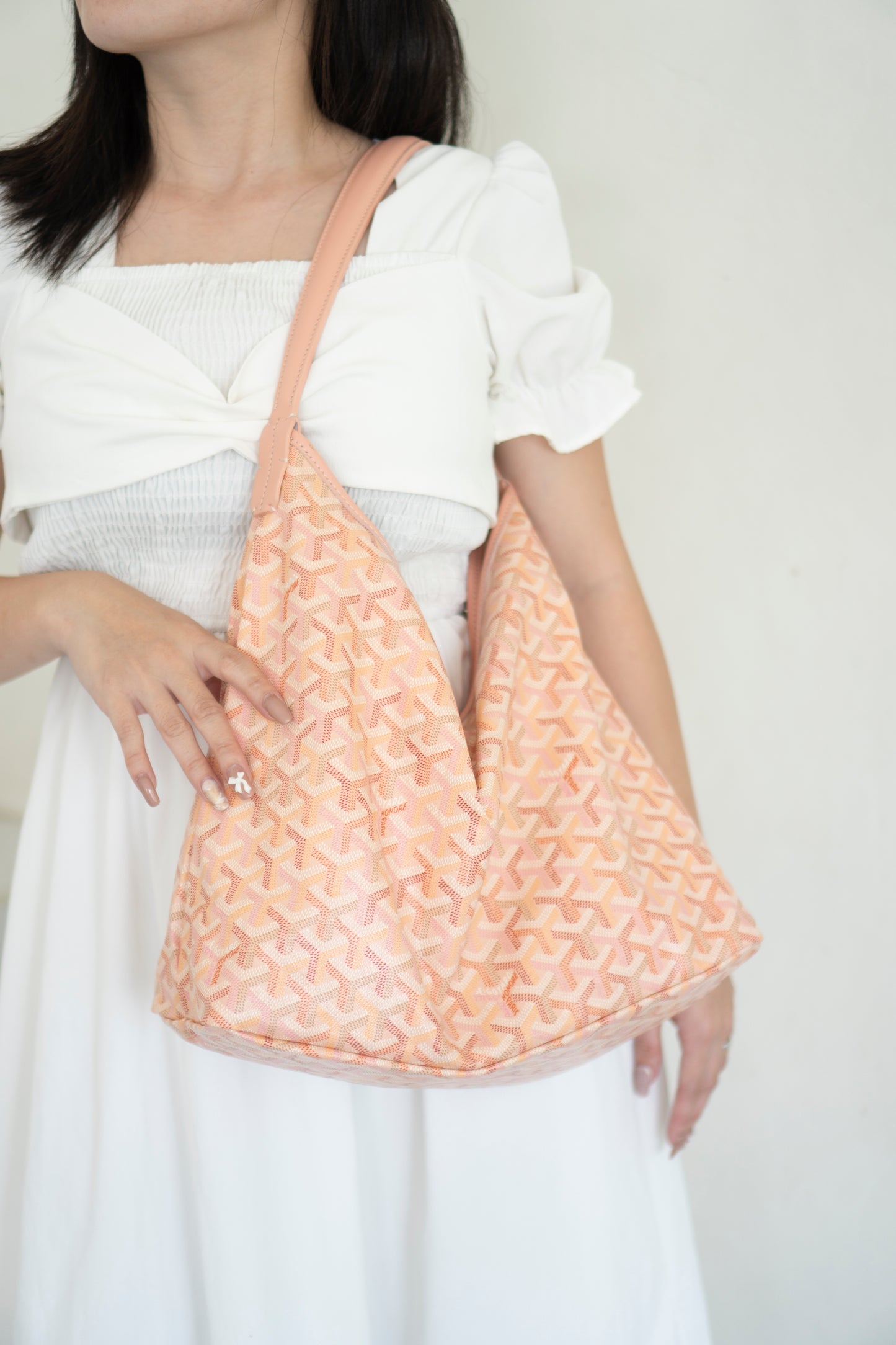 Bohème Hobo Bag – Powder Pink Limited Edition Goyardine Canvas with Pink Leather Trim