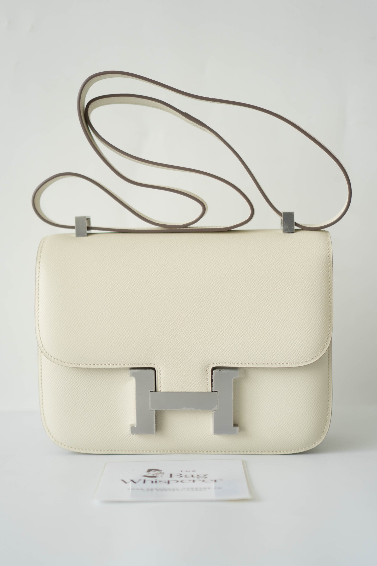 Constanc 23 – Craie Epsom Leather with Palladium Hardware
