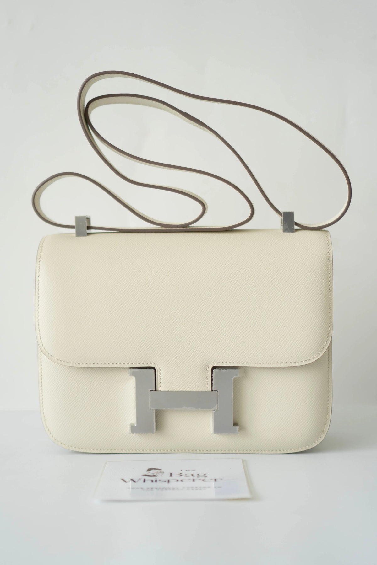 Constanc 23 – Craie Epsom Leather with Palladium Hardware