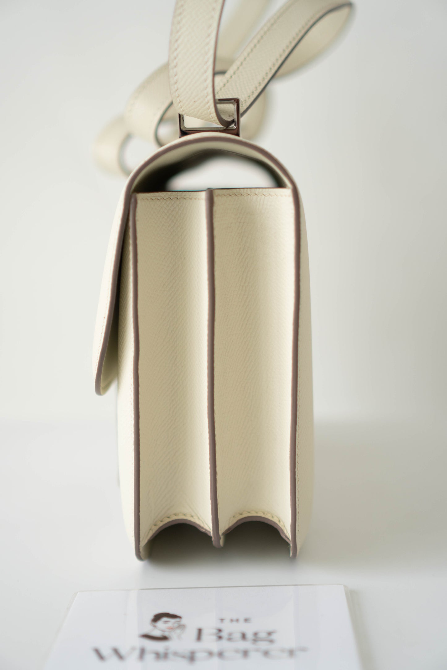 Constanc 23 – Craie Epsom Leather with Palladium Hardware