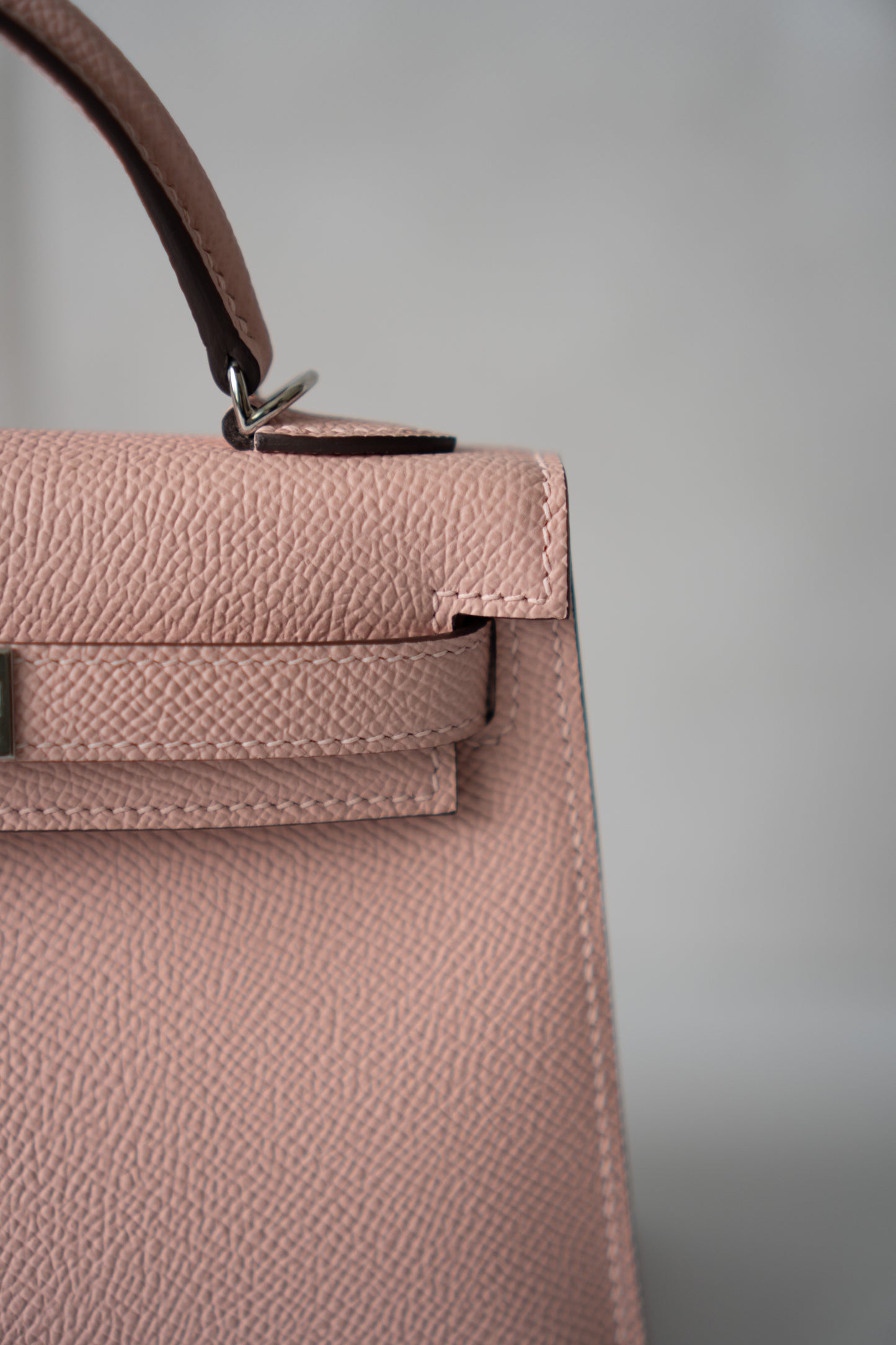 Kelly Mini II – Rose Confetti Epsom Leather with Palladium Hardware