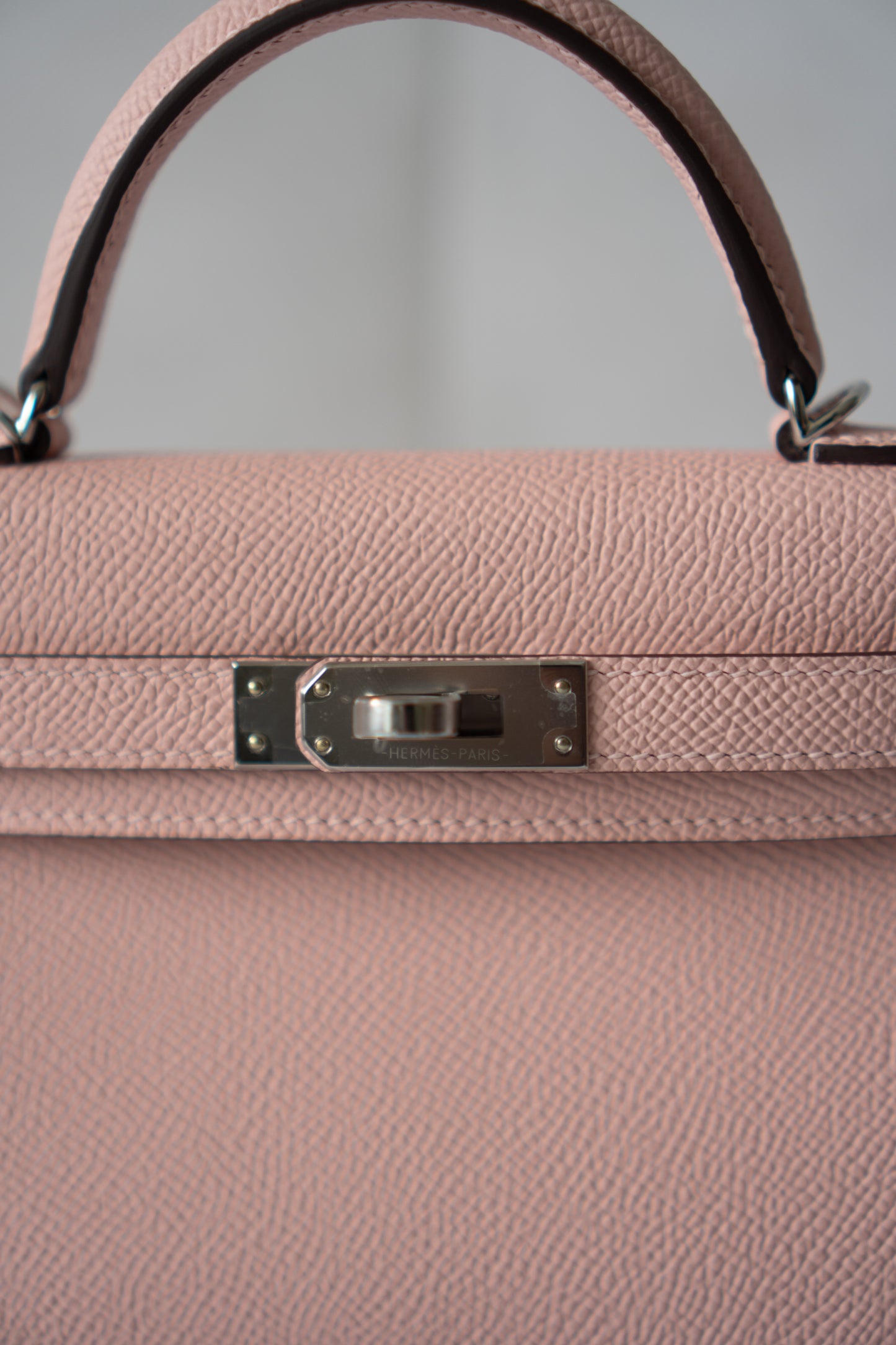 Kelly Mini II – Rose Confetti Epsom Leather with Palladium Hardware