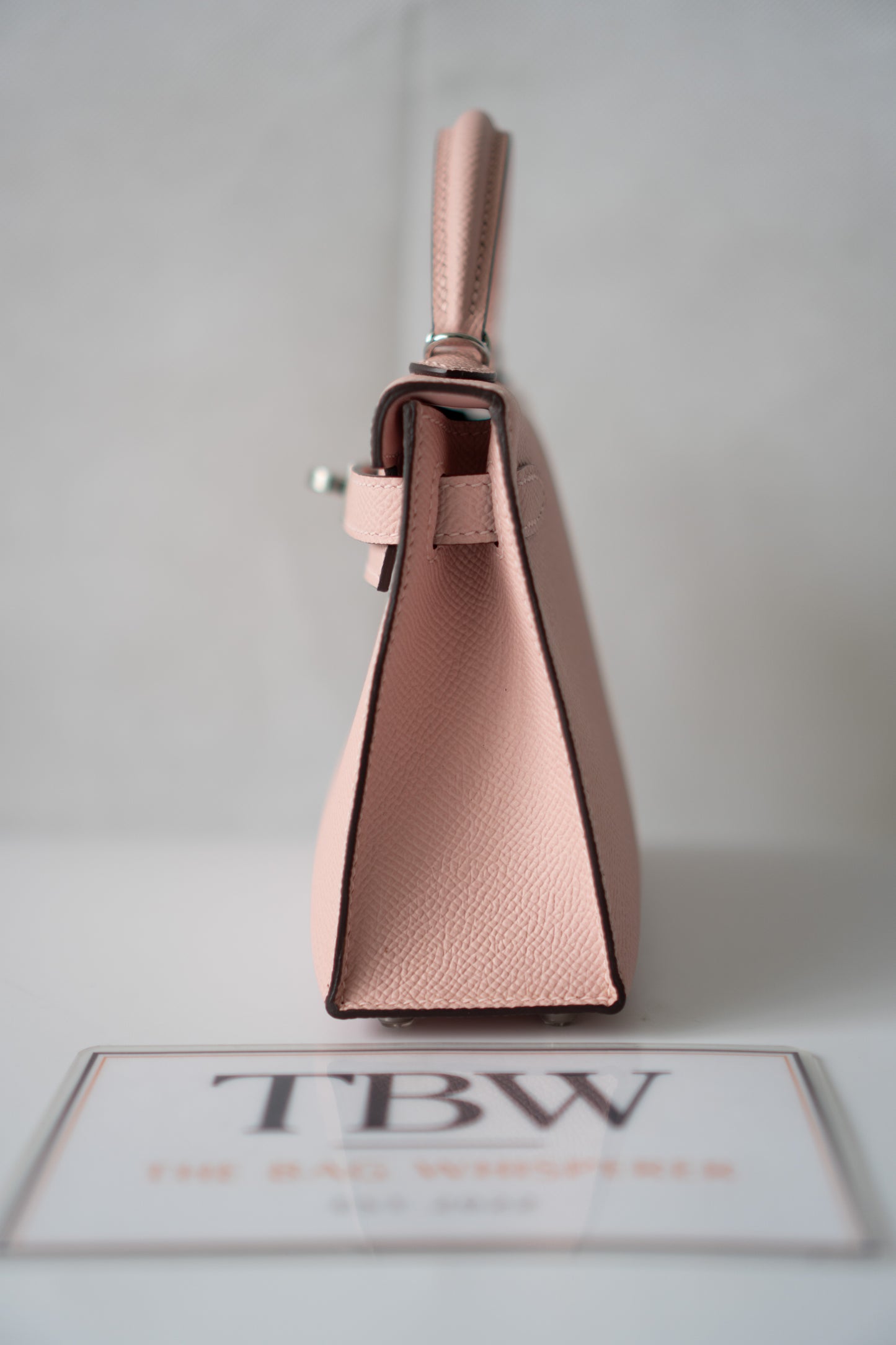 Kelly Mini II – Rose Confetti Epsom Leather with Palladium Hardware