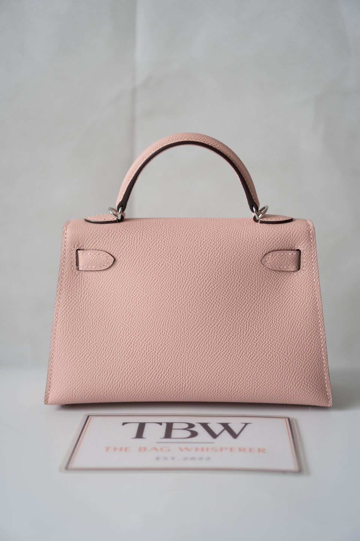 Kelly Mini II – Rose Confetti Epsom Leather with Palladium Hardware