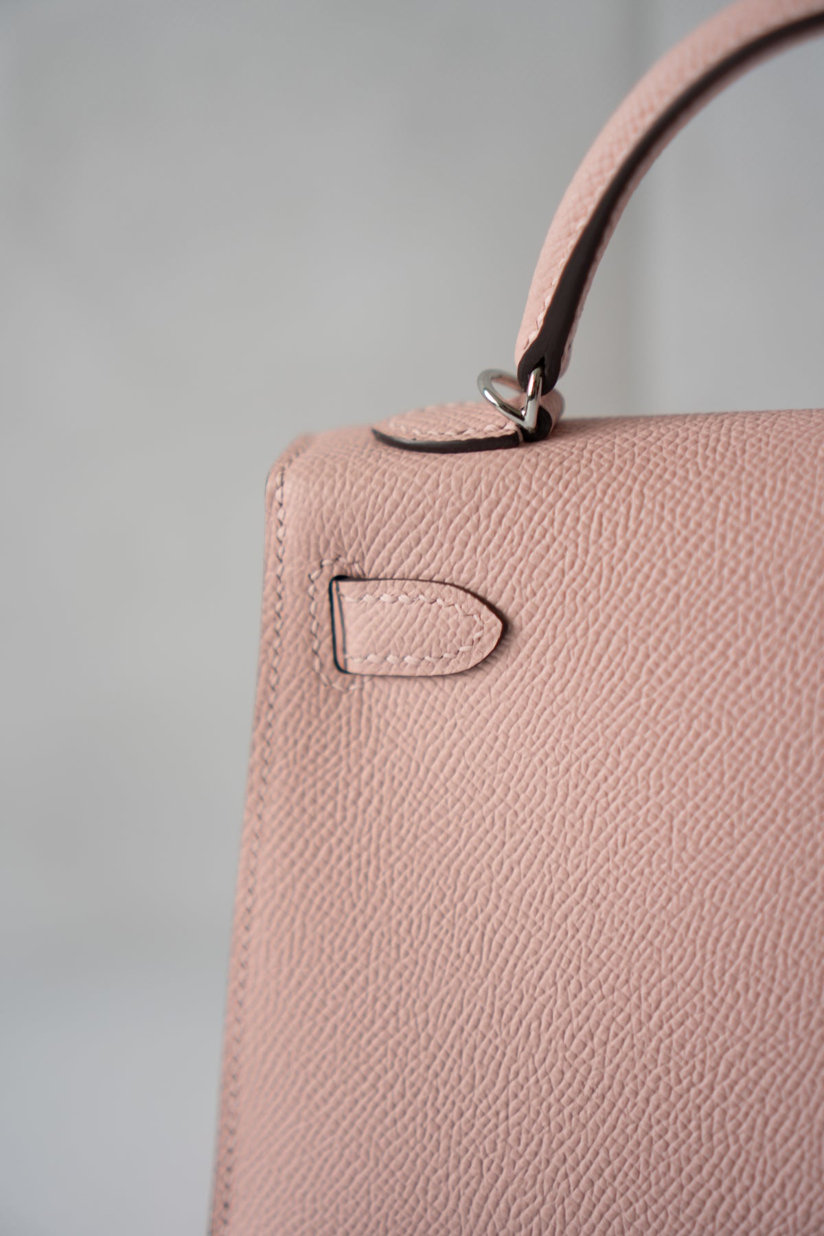 Kelly Mini II – Rose Confetti Epsom Leather with Palladium Hardware