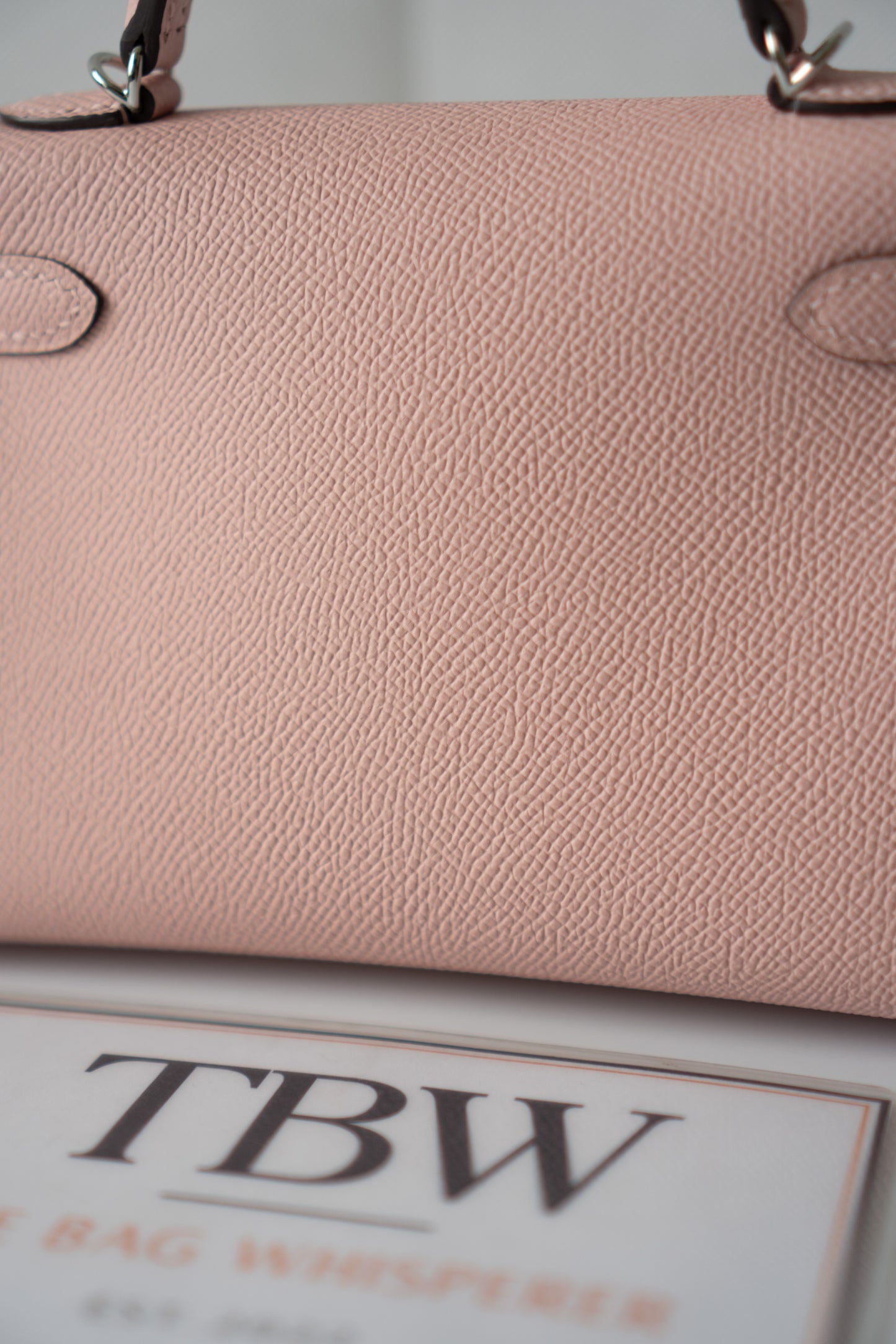 Kelly Mini II – Rose Confetti Epsom Leather with Palladium Hardware