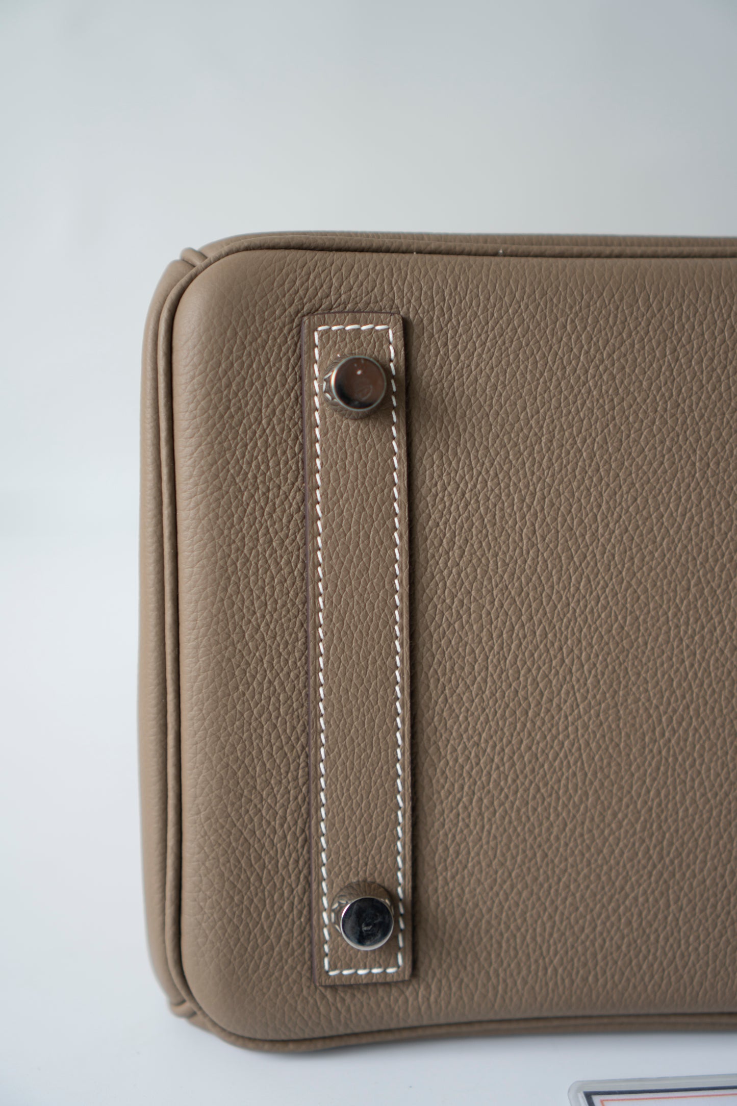 BK Shoulder 29 in Etoupe Evercolor Leather with Palladium Hardware