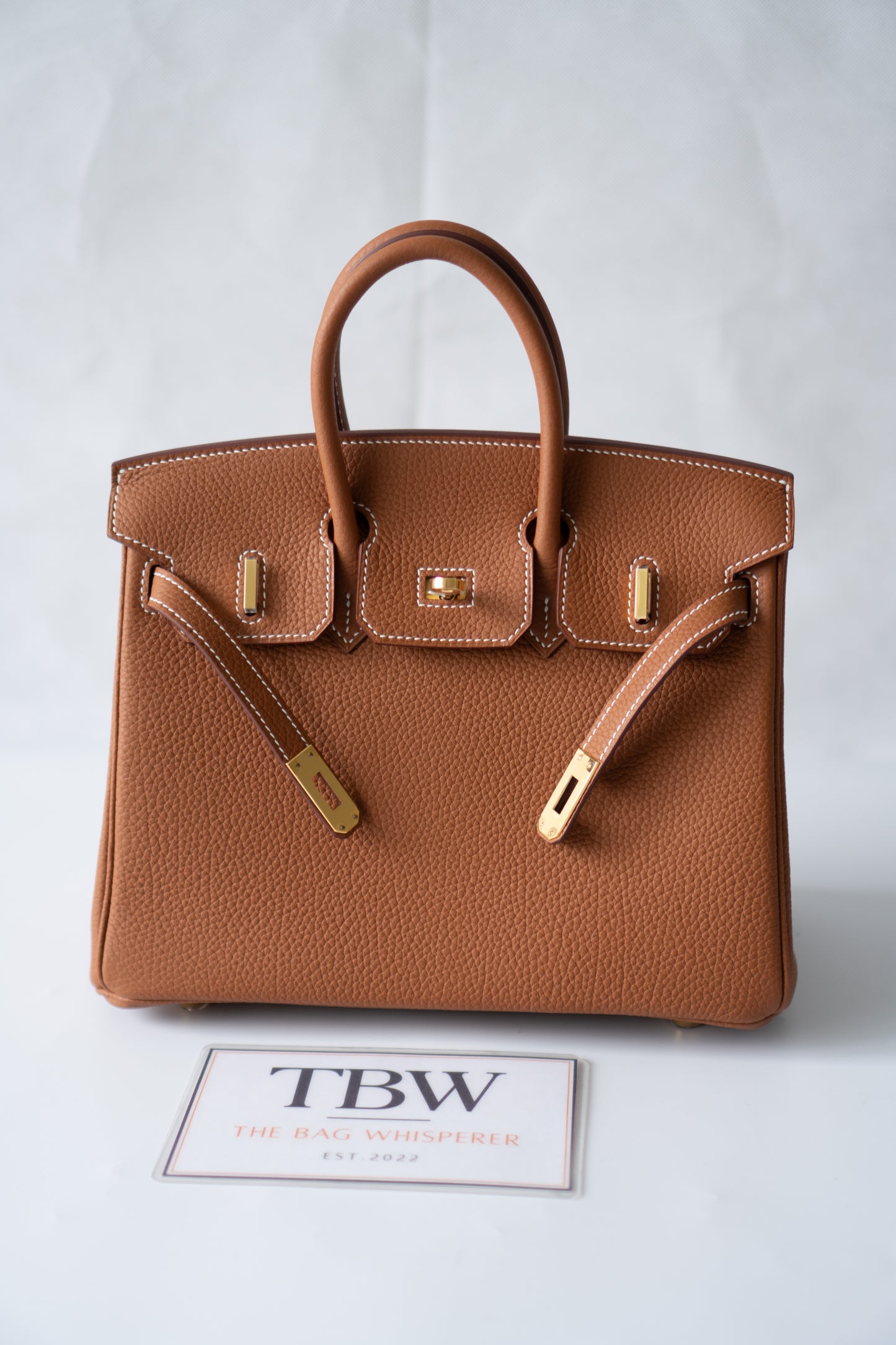 BK 25 – Gold Togo Leather with Gold Hardware