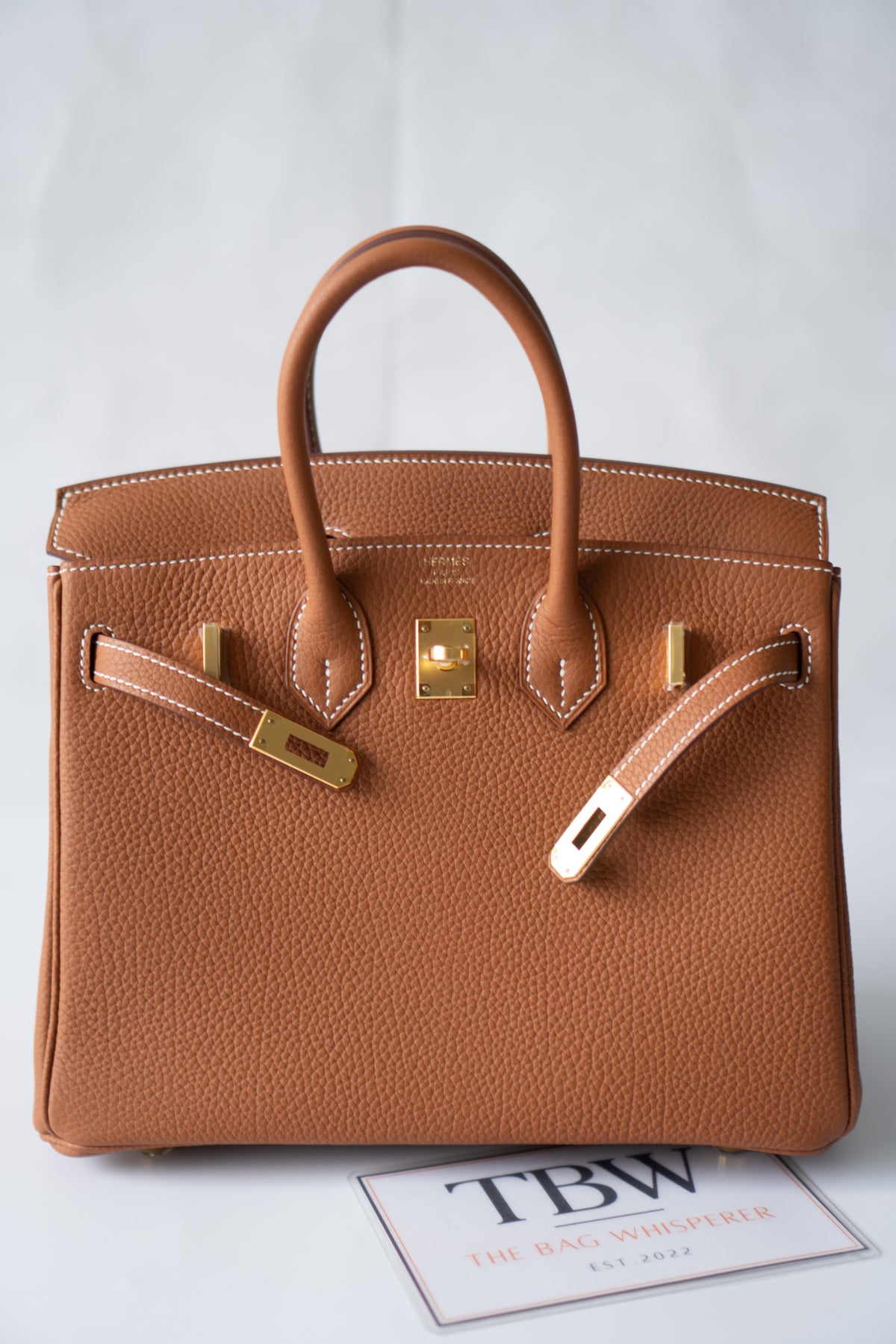 BK 25 – Gold Togo Leather with Gold Hardware