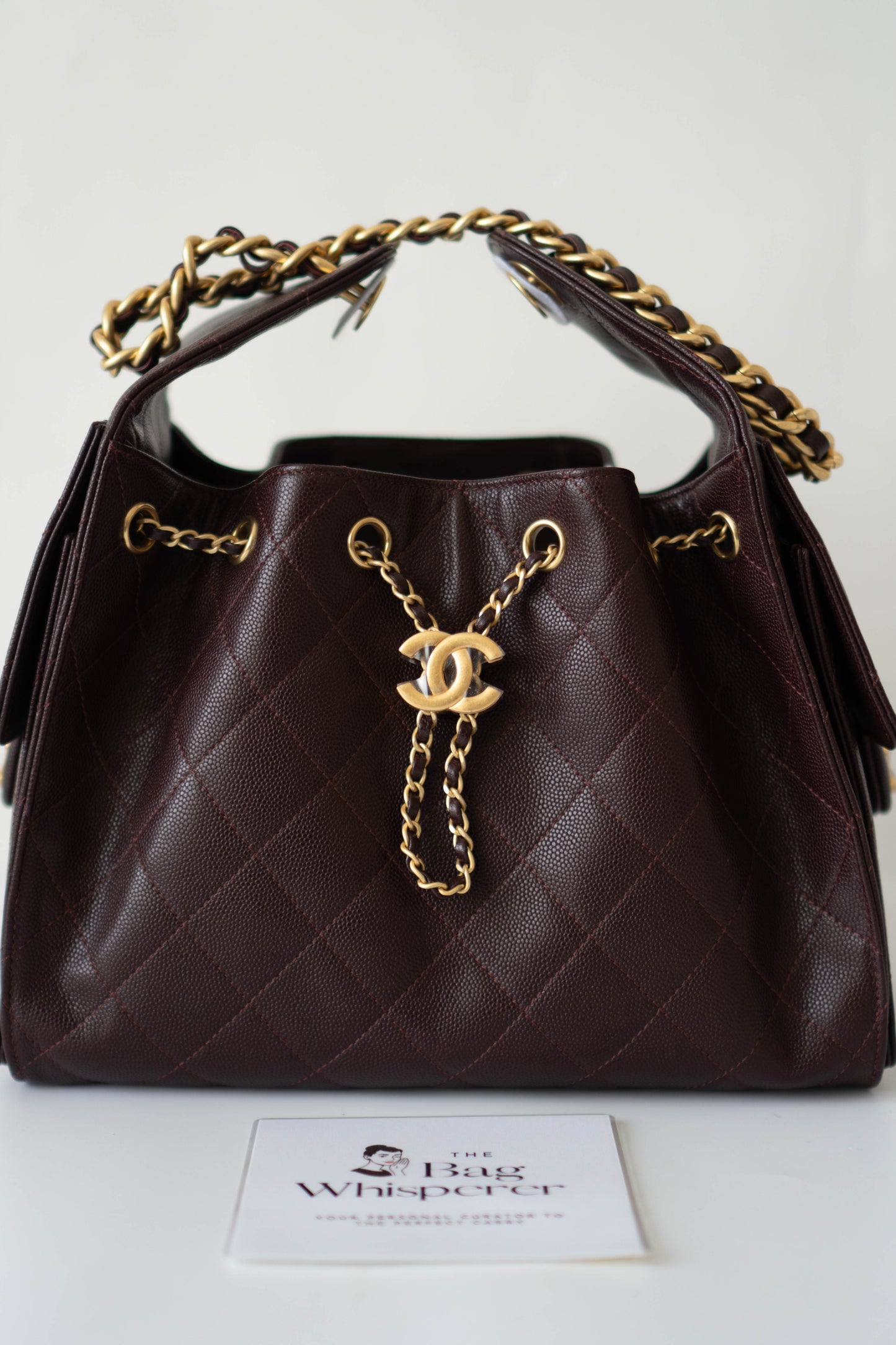 C25 Small in Dark Brown Caviar Leather