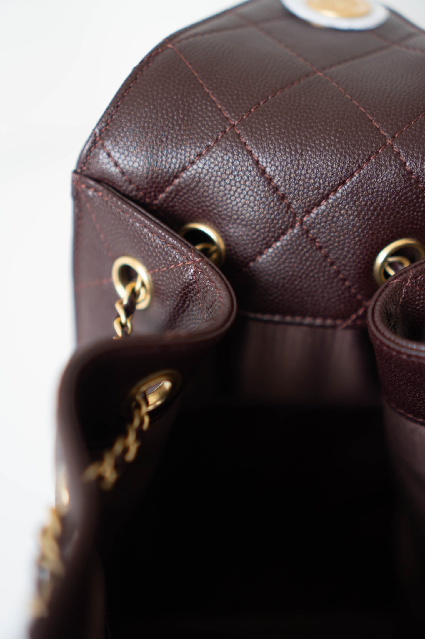 C25 Small in Dark Brown Caviar Leather