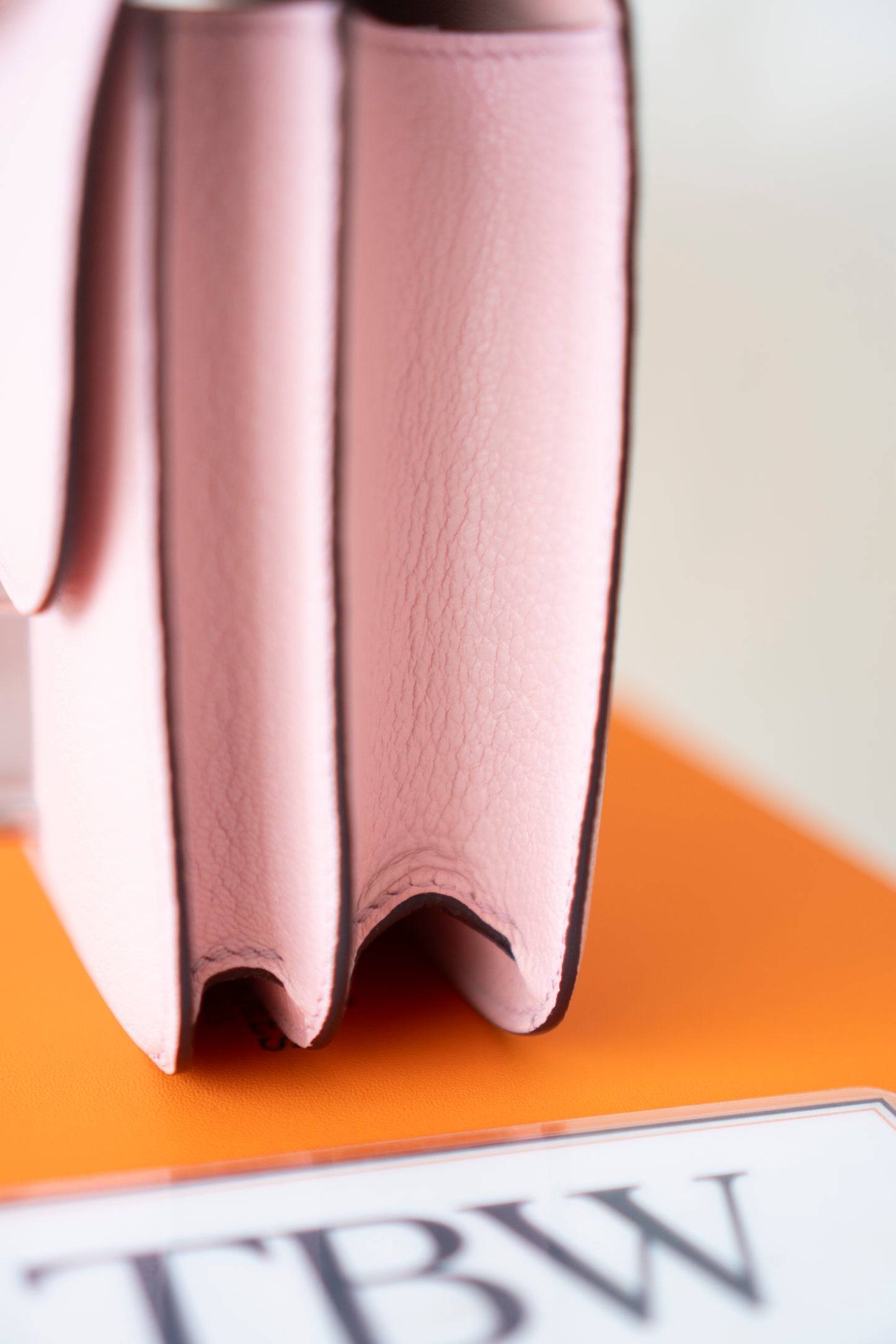 Constanc 18 – Rose Sakura Chevre with Palladium Hardware