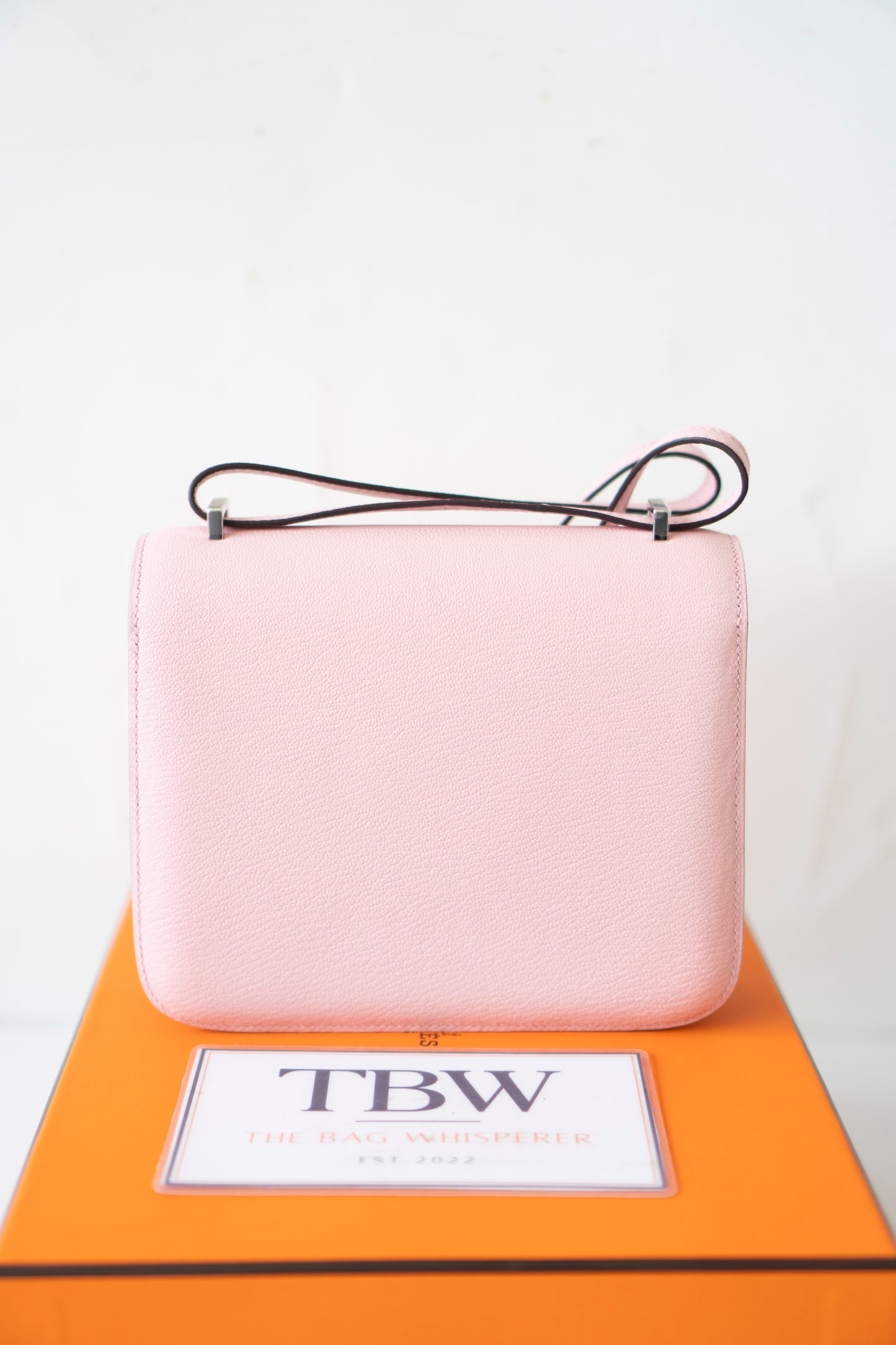 Constanc 18 – Rose Sakura Chevre with Palladium Hardware