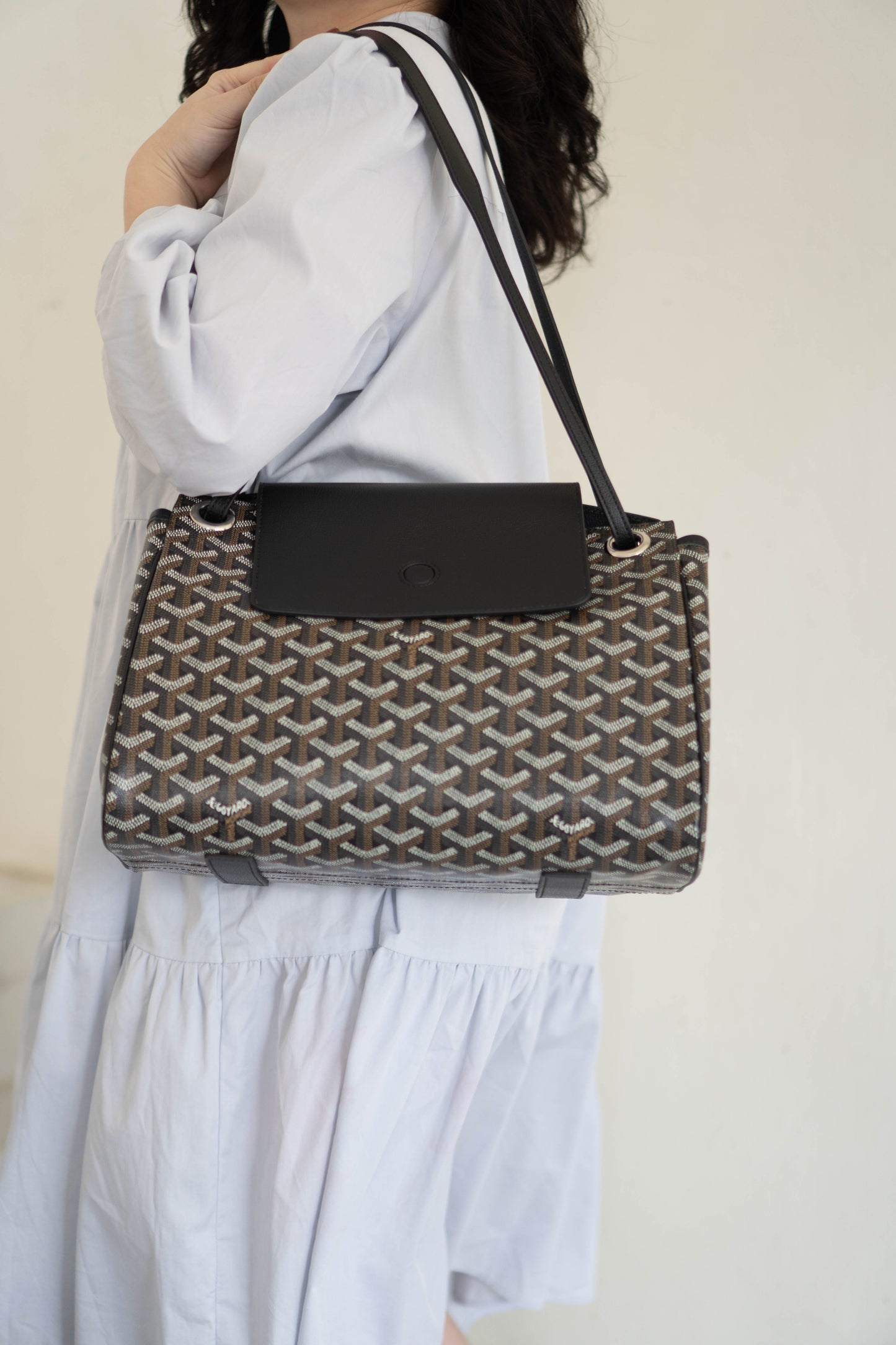 Rouette Souple Bag PM – Monogram Canvas with Black Leather Trim
