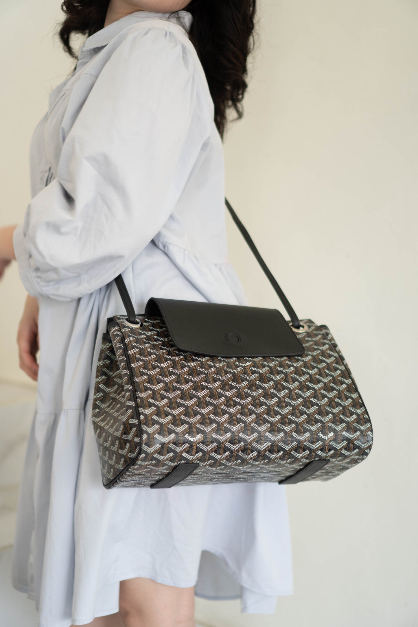 Rouette Souple Bag PM – Monogram Canvas with Black Leather Trim