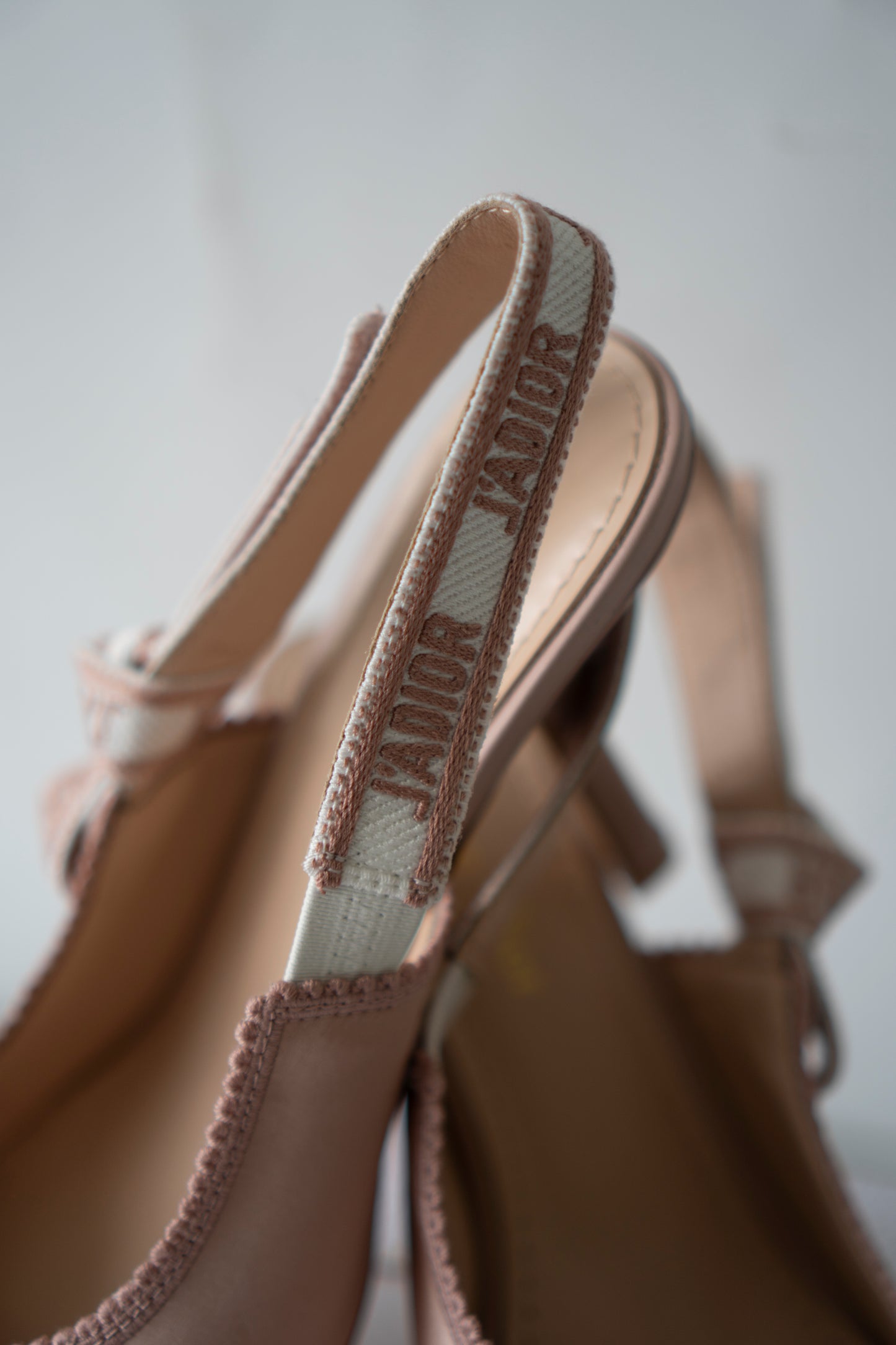 J'Adior Slingback Pumps – Powder Pink Technical Fabric