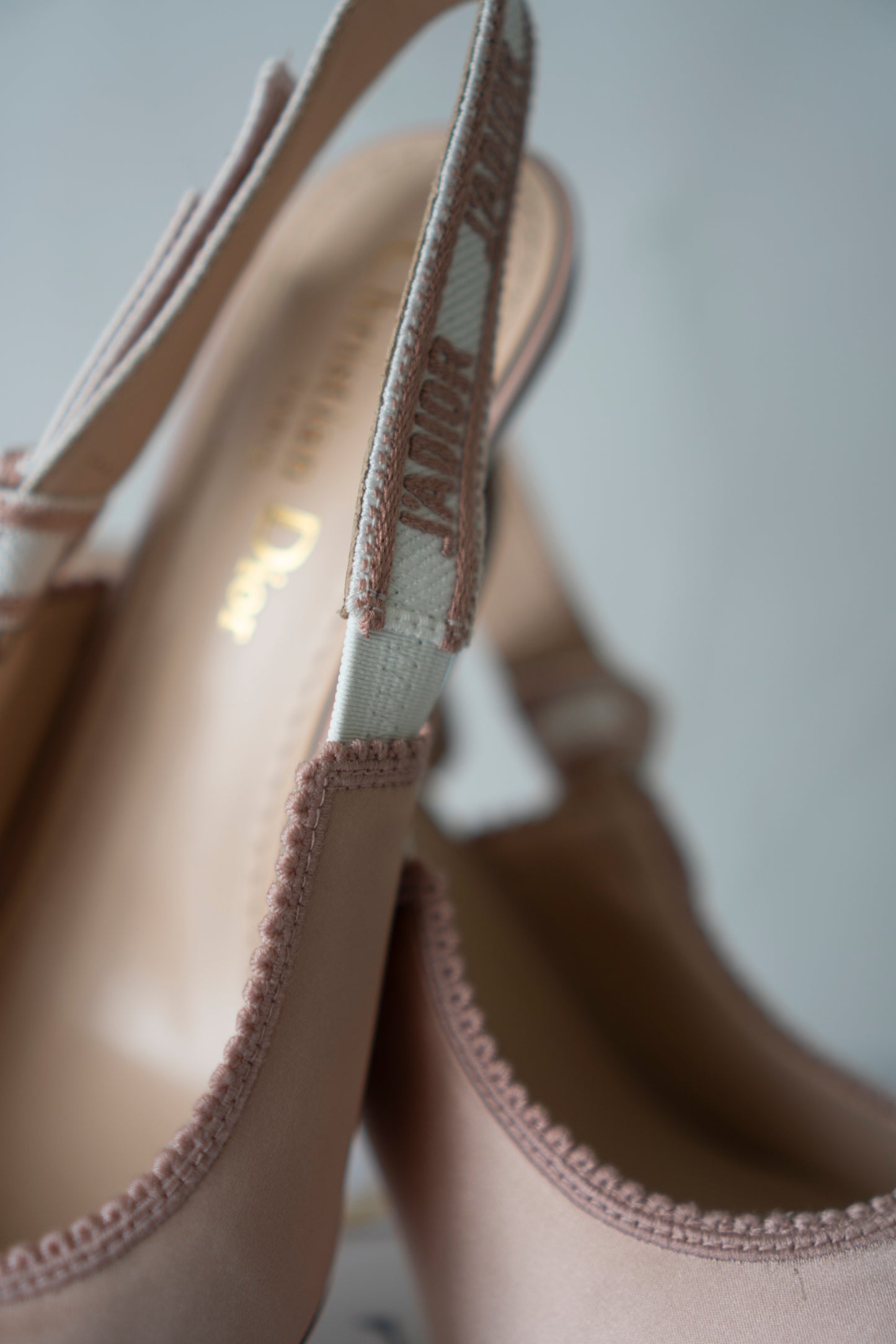 J'Adior Slingback Pumps – Powder Pink Technical Fabric