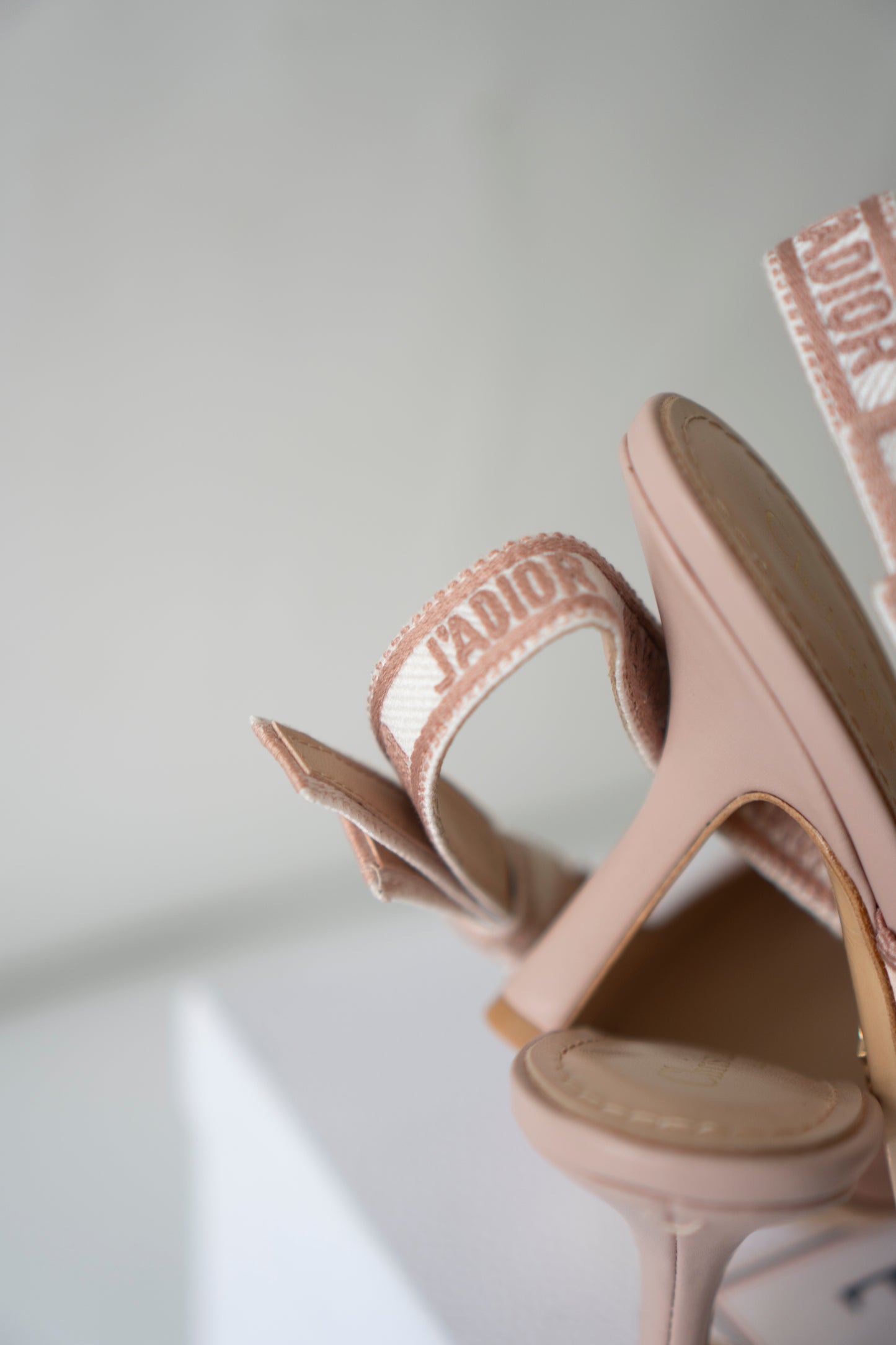 J'Adior Slingback Pumps – Powder Pink Technical Fabric