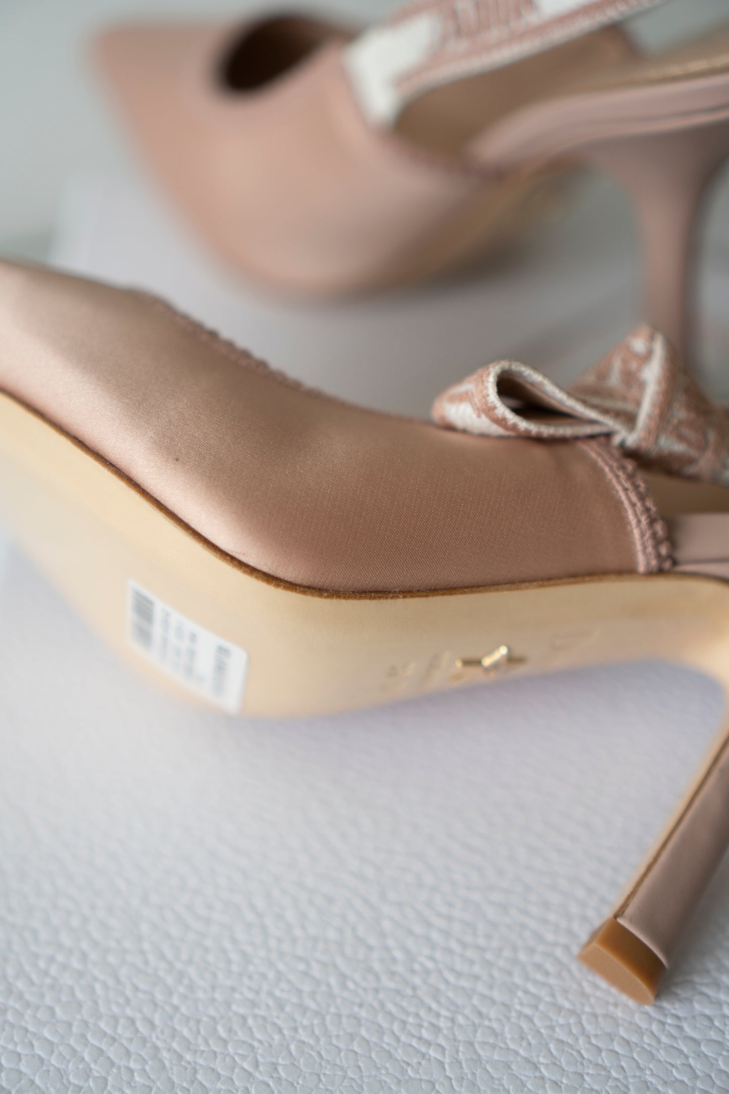 J'Adior Slingback Pumps – Powder Pink Technical Fabric