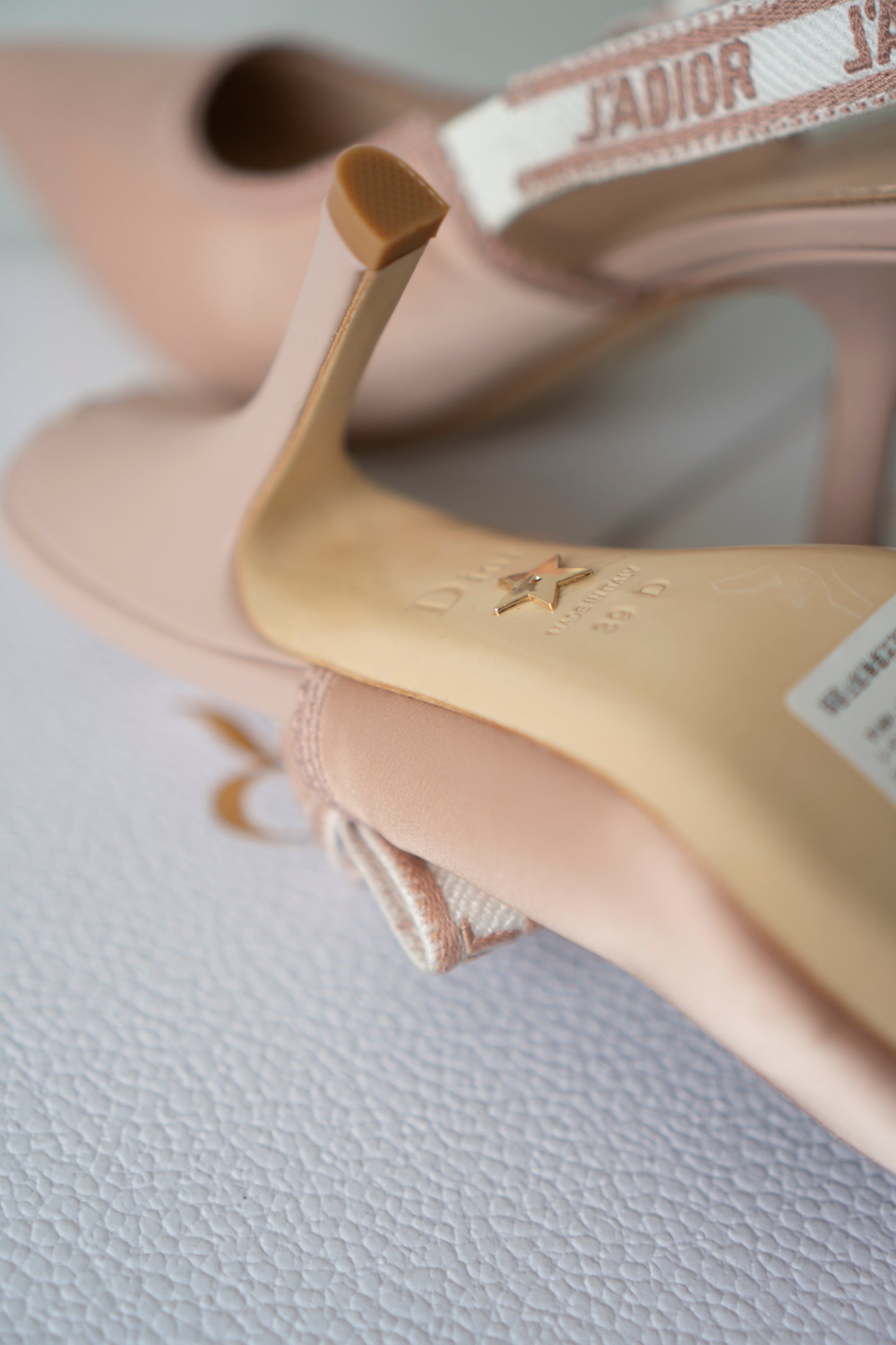 J'Adior Slingback Pumps – Powder Pink Technical Fabric