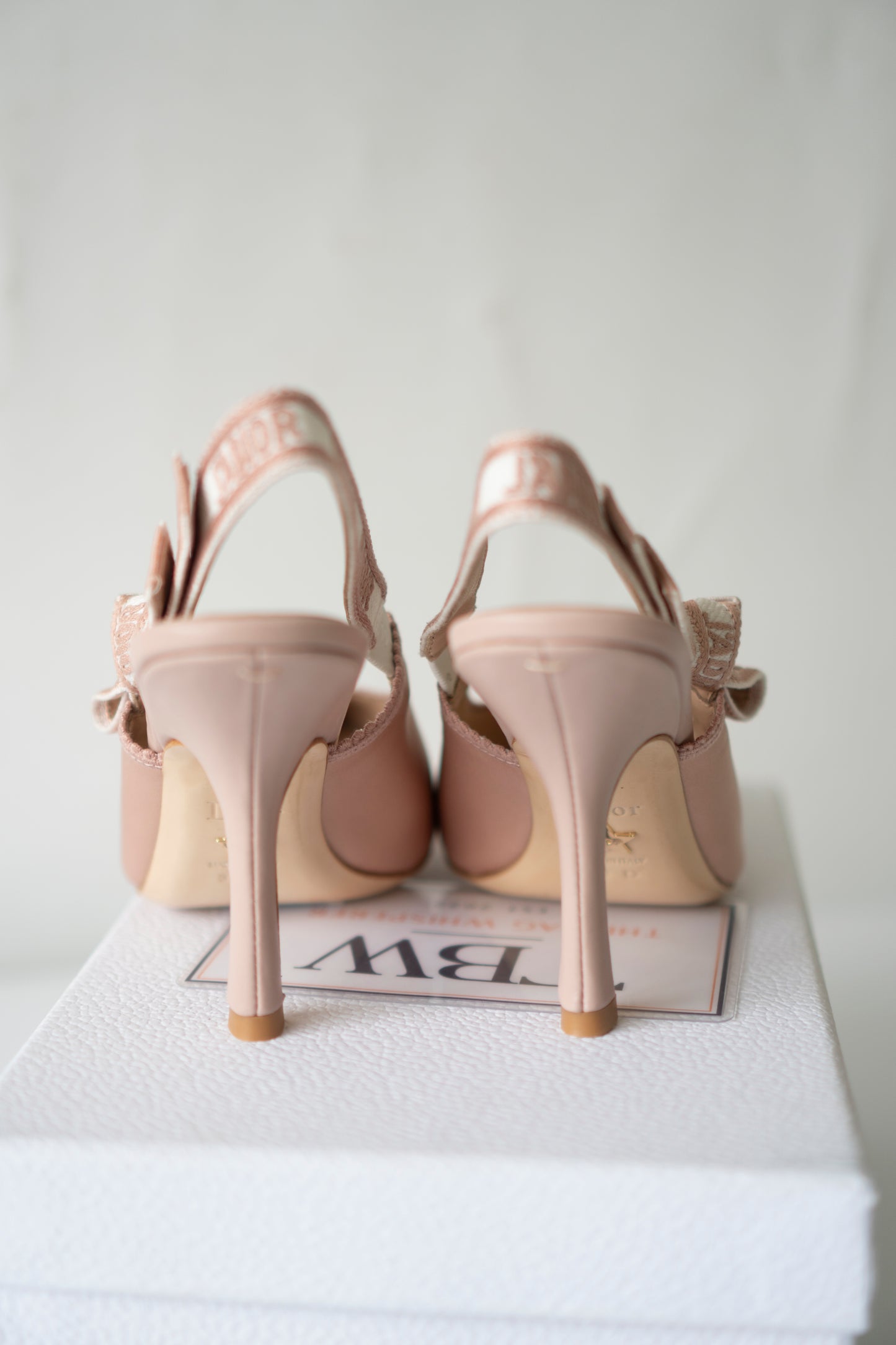 J'Adior Slingback Pumps – Powder Pink Technical Fabric