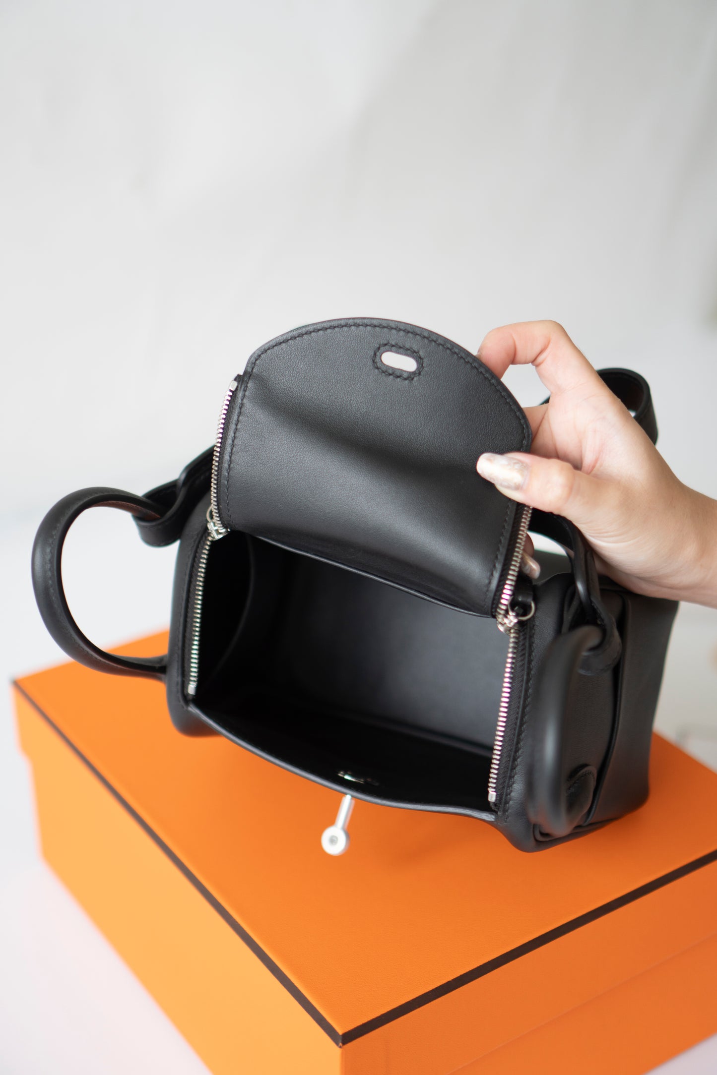 Mini Lind – Black Swift with Palladium Hardware
